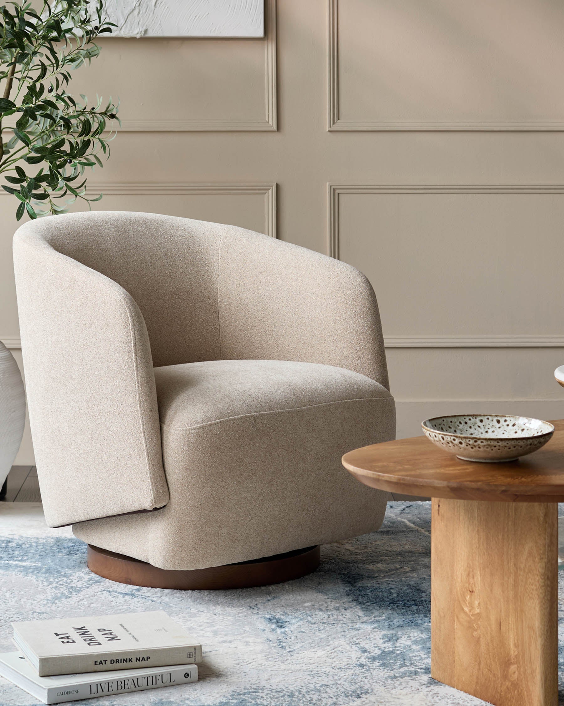 Petit tapis texturé bleu-gris de Sienne