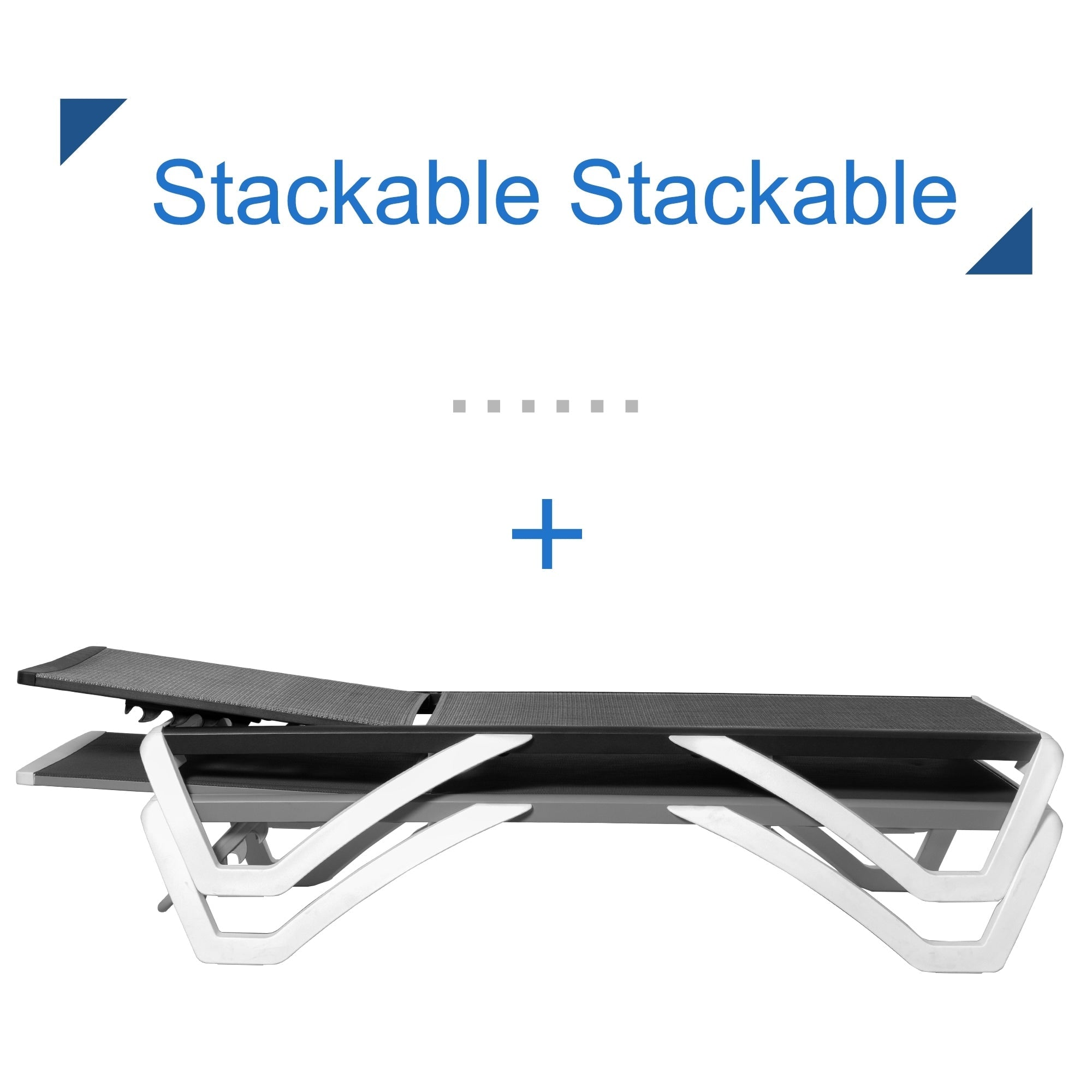 Chaise longue inclinable et réglable Kozyard Alan, pieds entièrement plats en aluminium et résine polypropylène