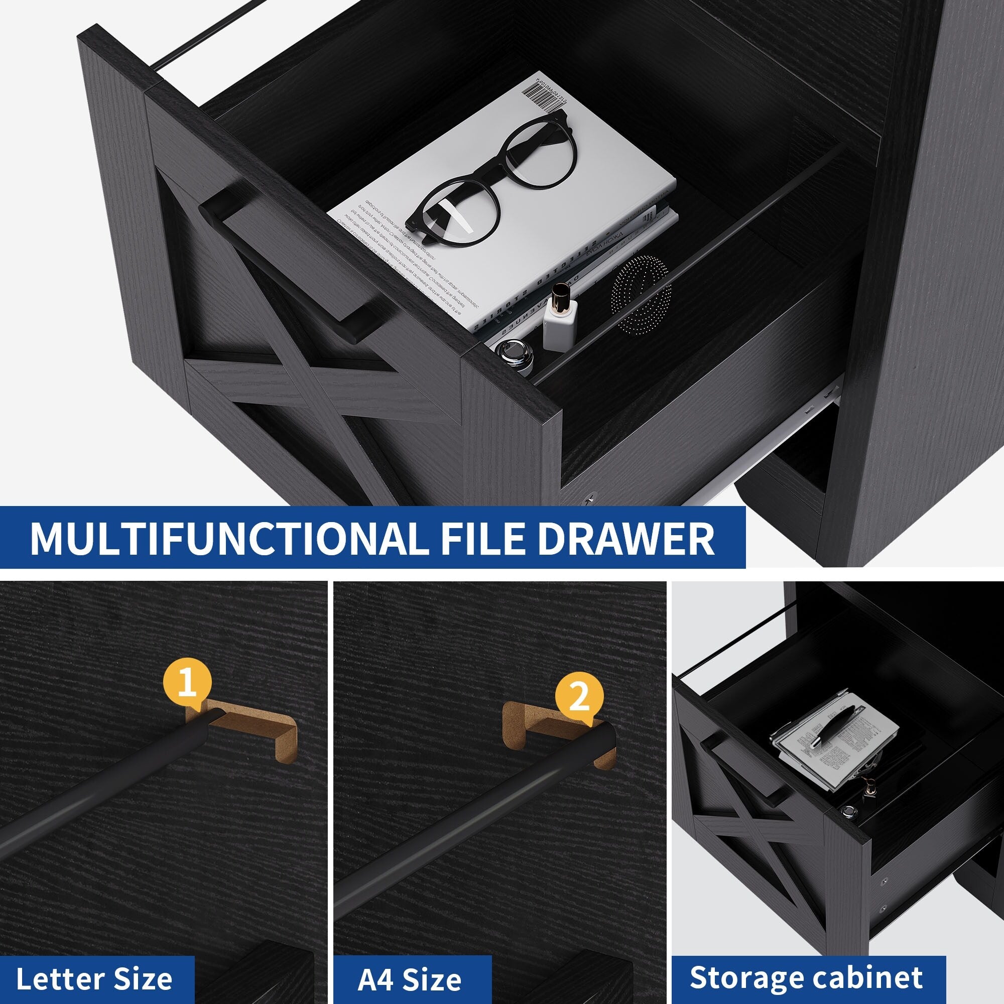 Bureau de jeu d'angle Moasis en L de 59 pouces avec support pour écran