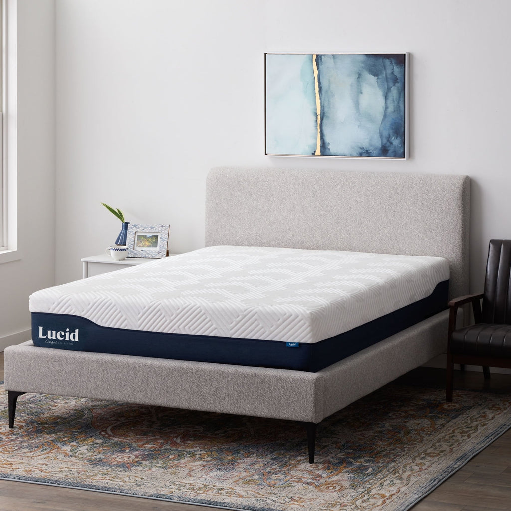 Matelas hybride Lucid 12 pouces en gel et aloe vera