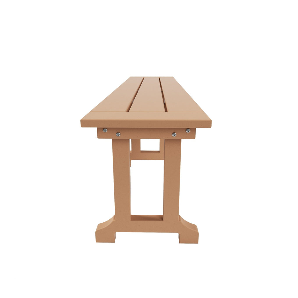 Banc de terrasse extérieur Polytrends Laguna en PEHD toutes saisons 65