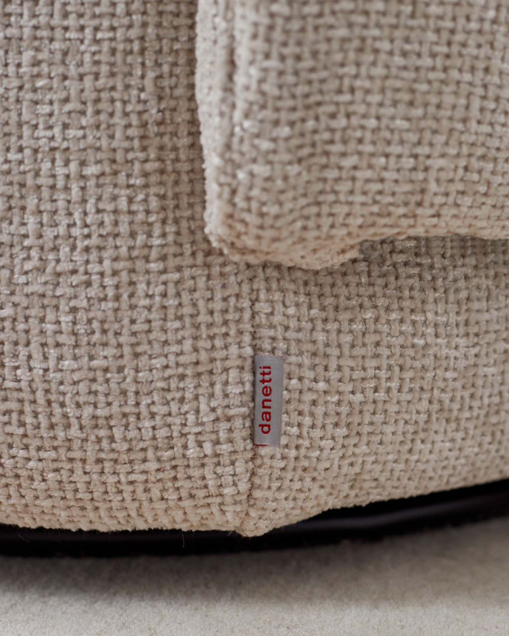 Fauteuil pivotant Landon en tissu naturel