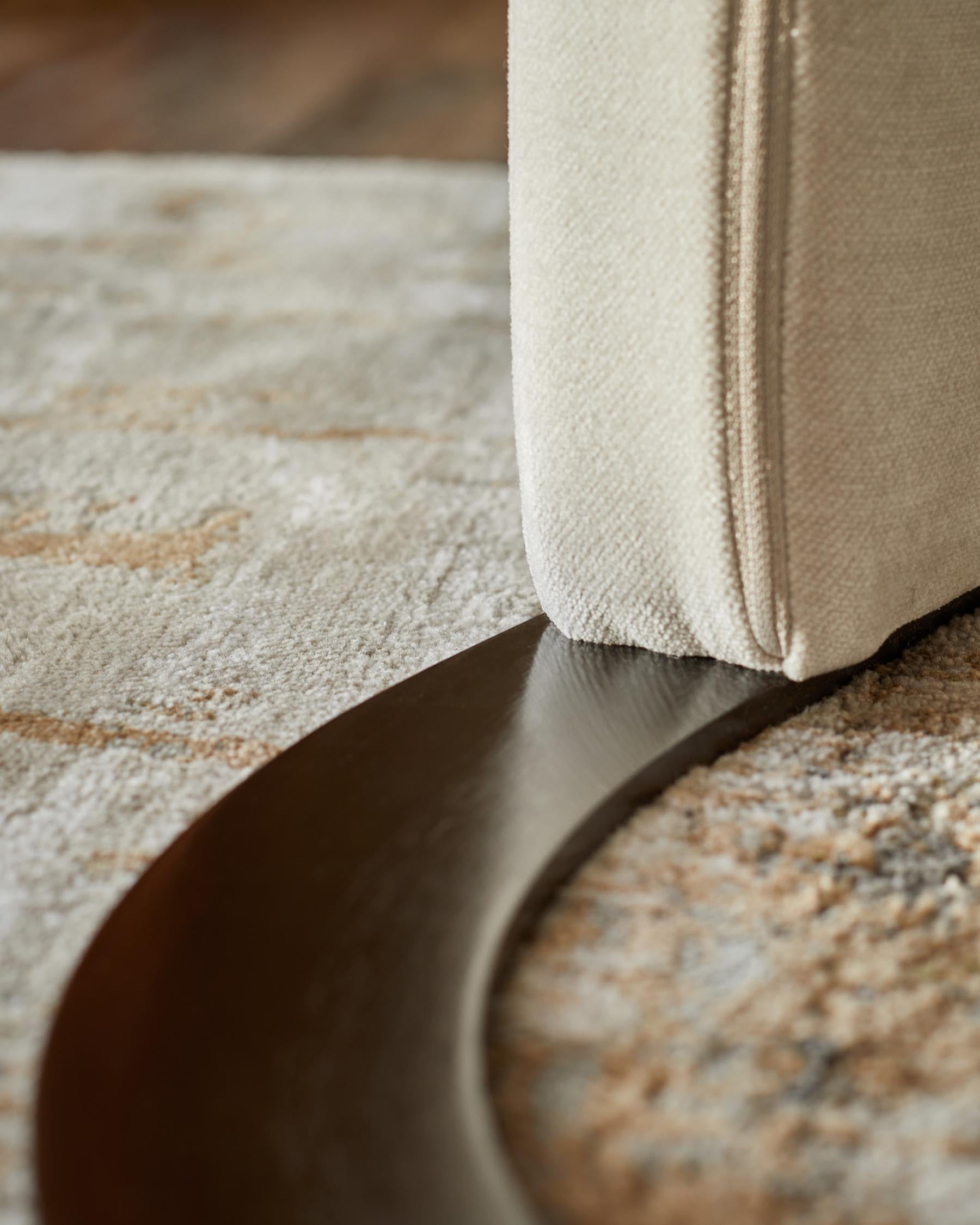 Chaise de salle à manger Leighton en chenille gris naturel