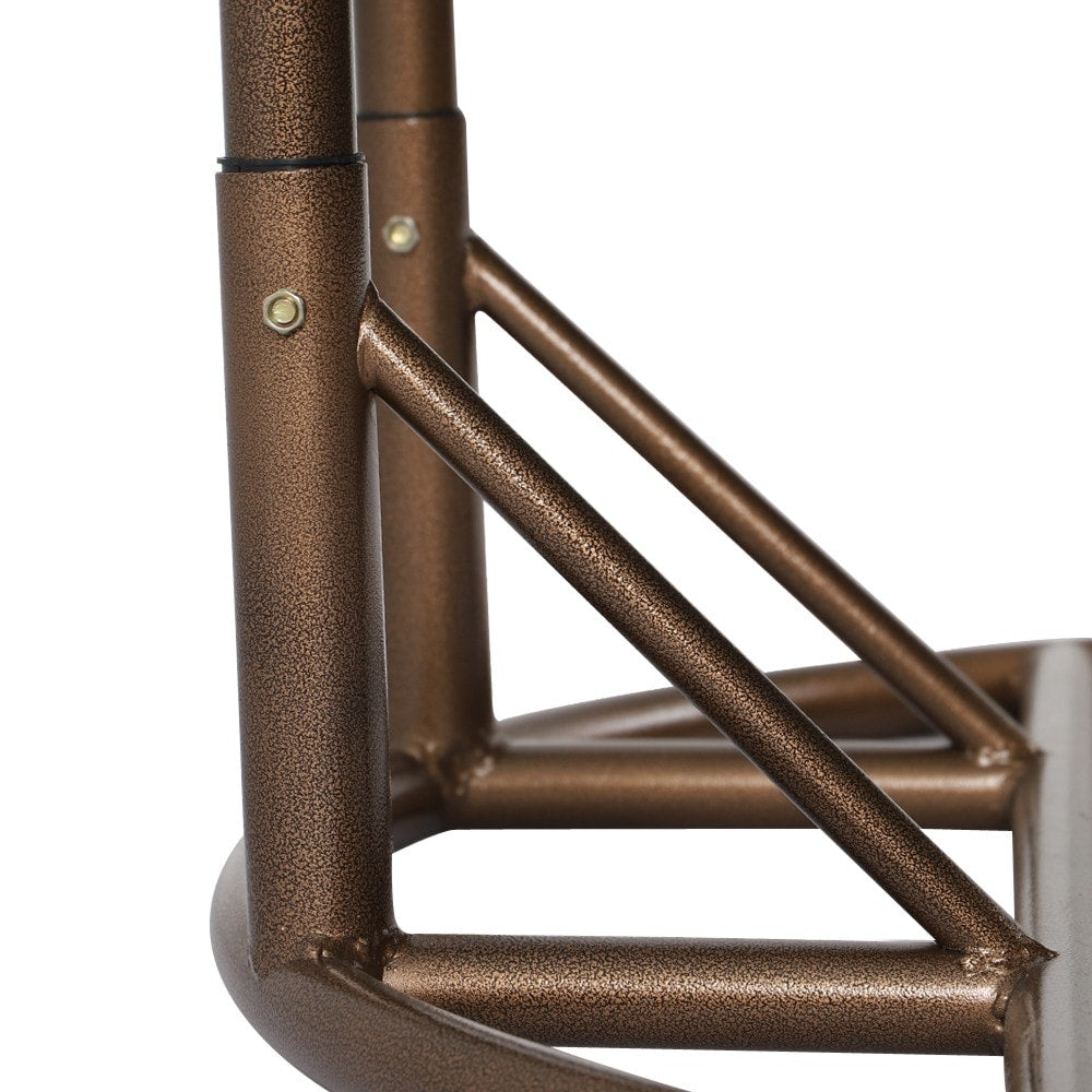 Fauteuil suspendu LeisureMod pour 2 personnes avec support - Chaise longue hamac en rotin et osier pour patio extérieur/intérieur avec coussins