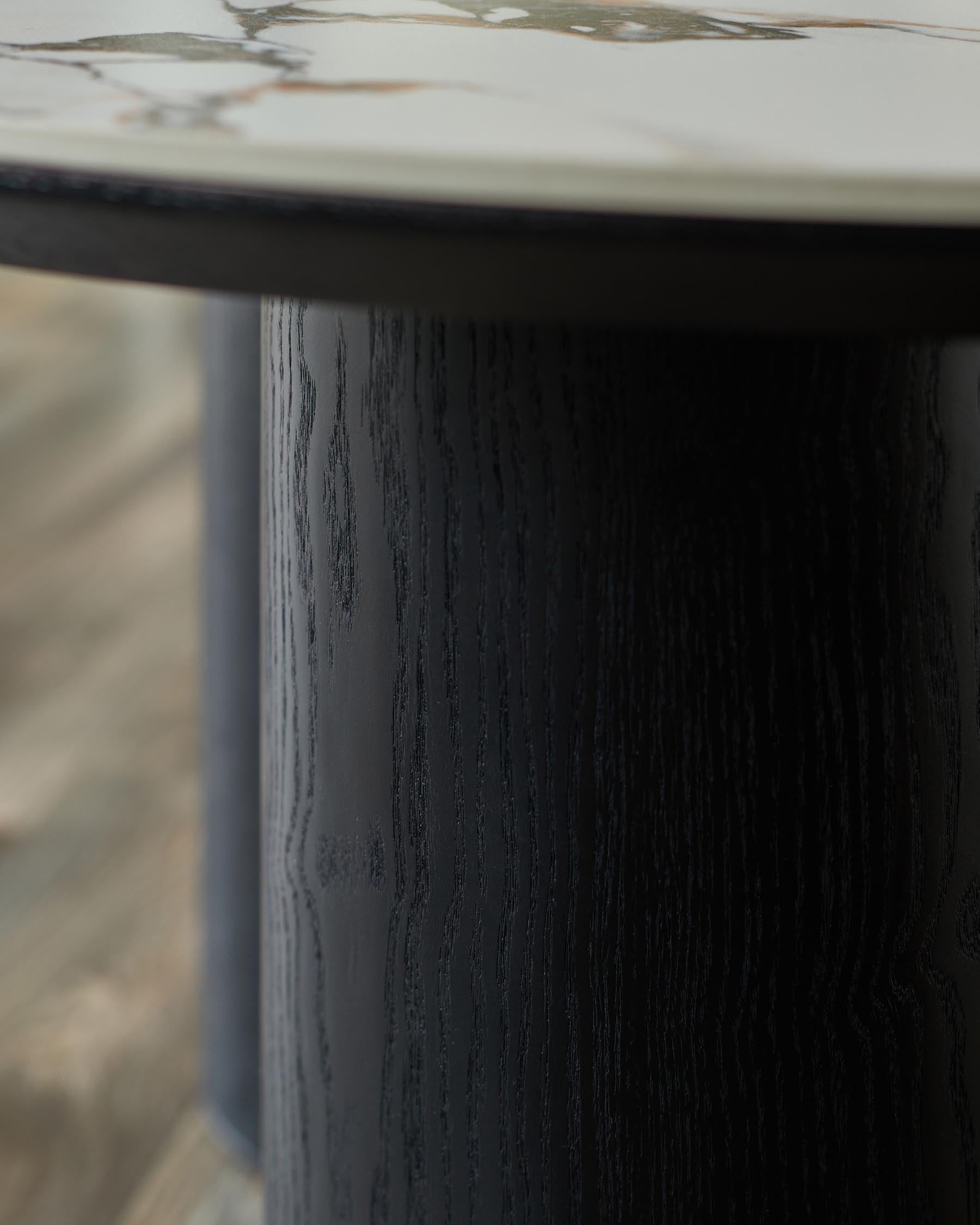 Table basse Lena en céramique Calacatta blanche