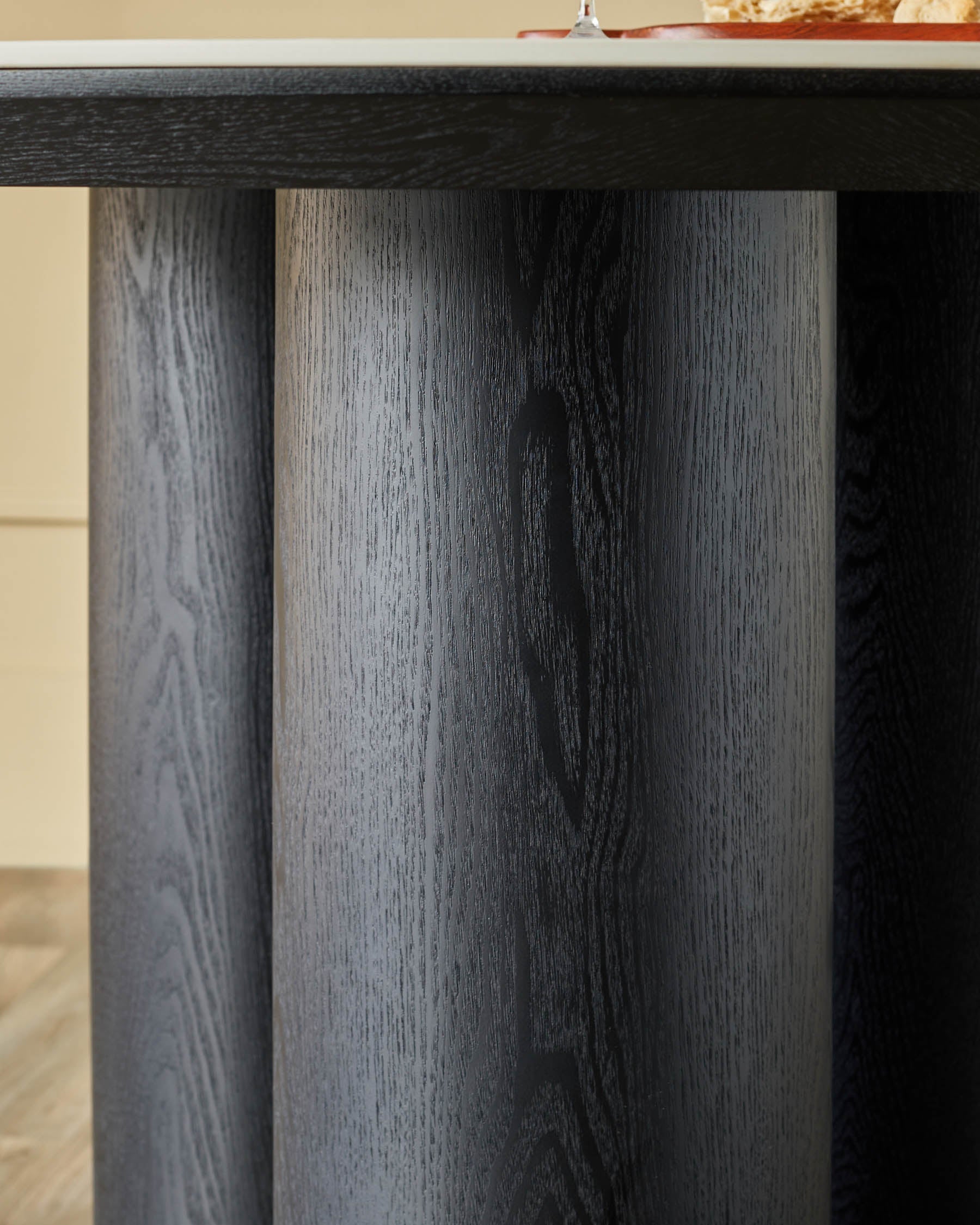 Table à manger 4 places en céramique Calacatta blanche Lena