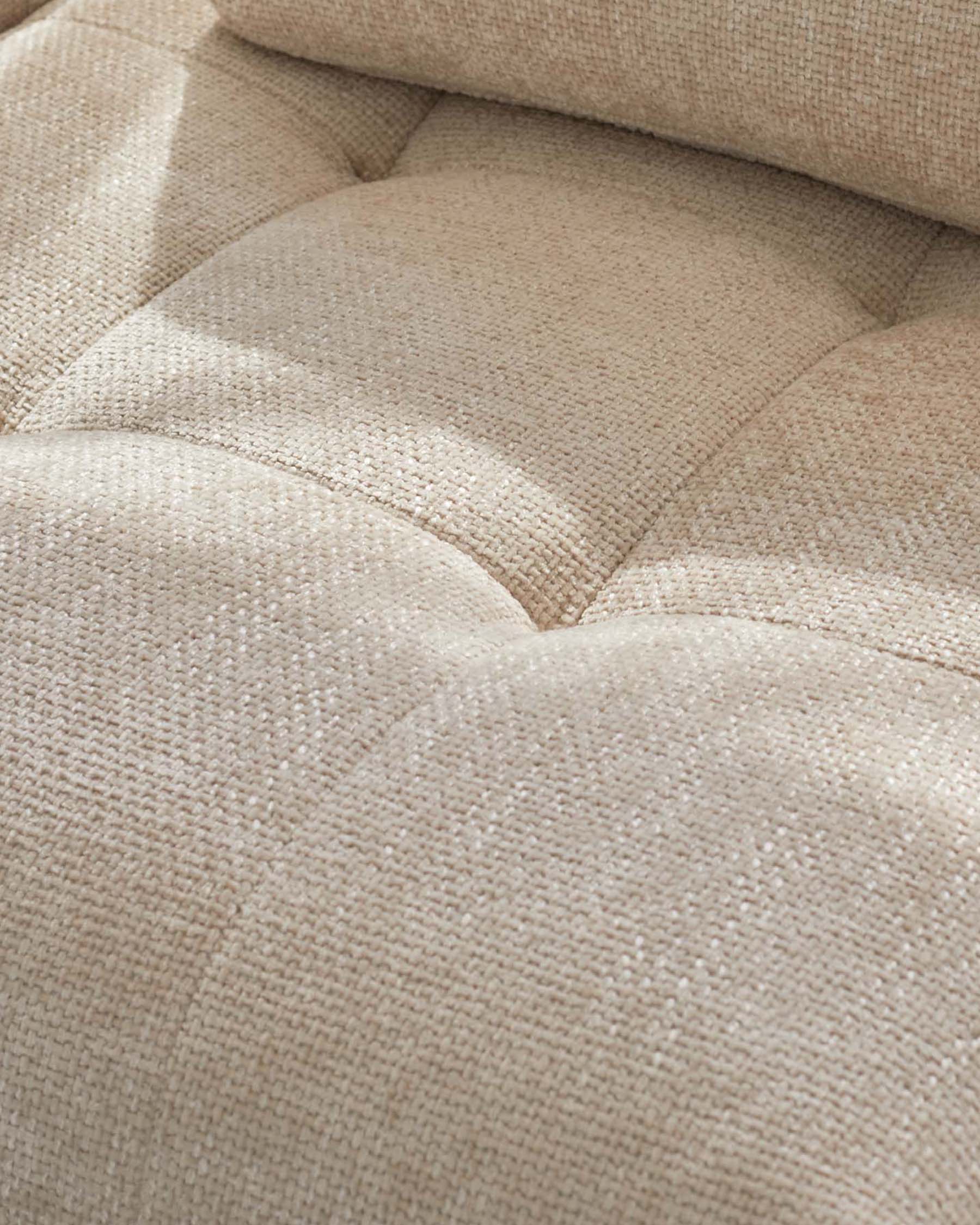 Module de canapé simple en tissage naturel Lillian