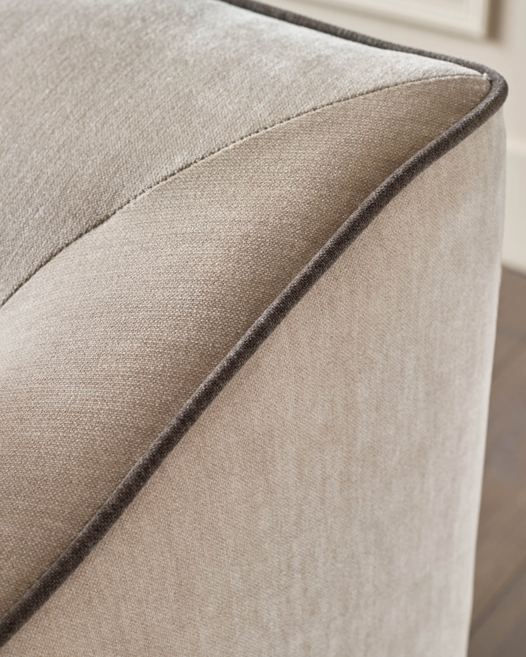 Canapé 3 places Julep en tissu champagne