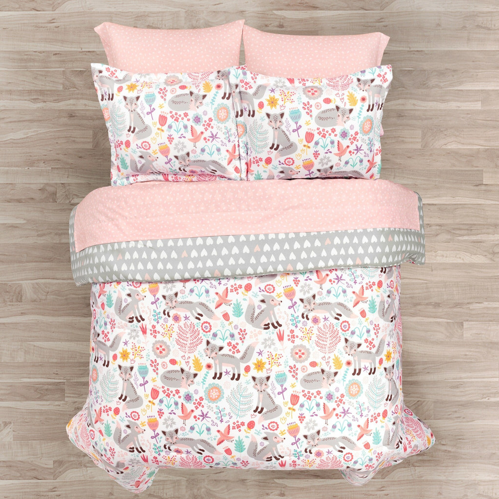 Lush Decor Pixie Fox avec ensemble de draps Kids Back To Campus Couette