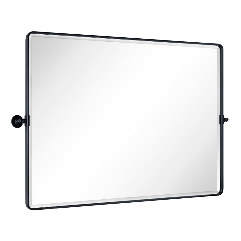 Miroir de salle de bain/de vanité biseauté horizontal TEHOME Lutalo
