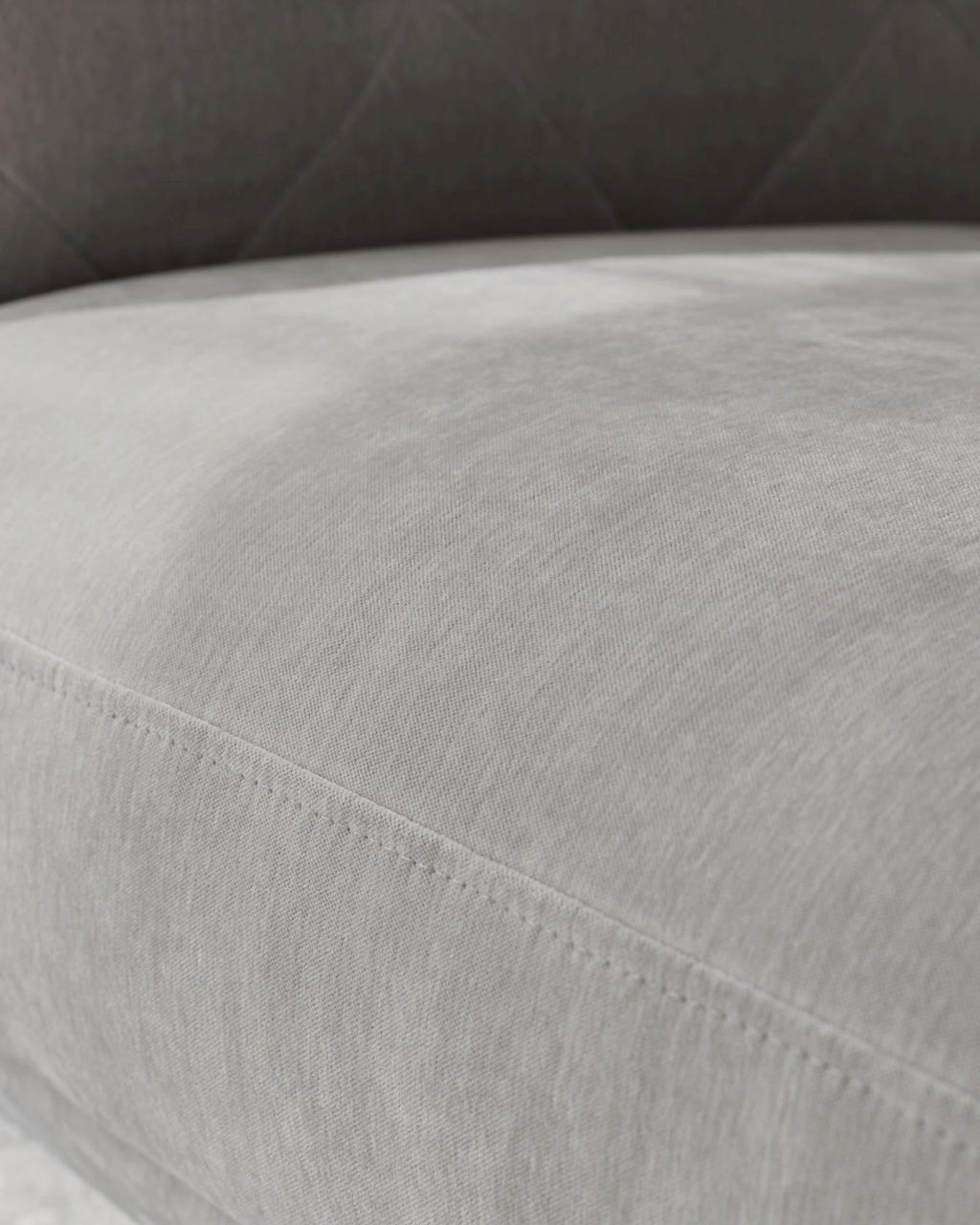 Canapé 2 places Luxe en tissu gris clair