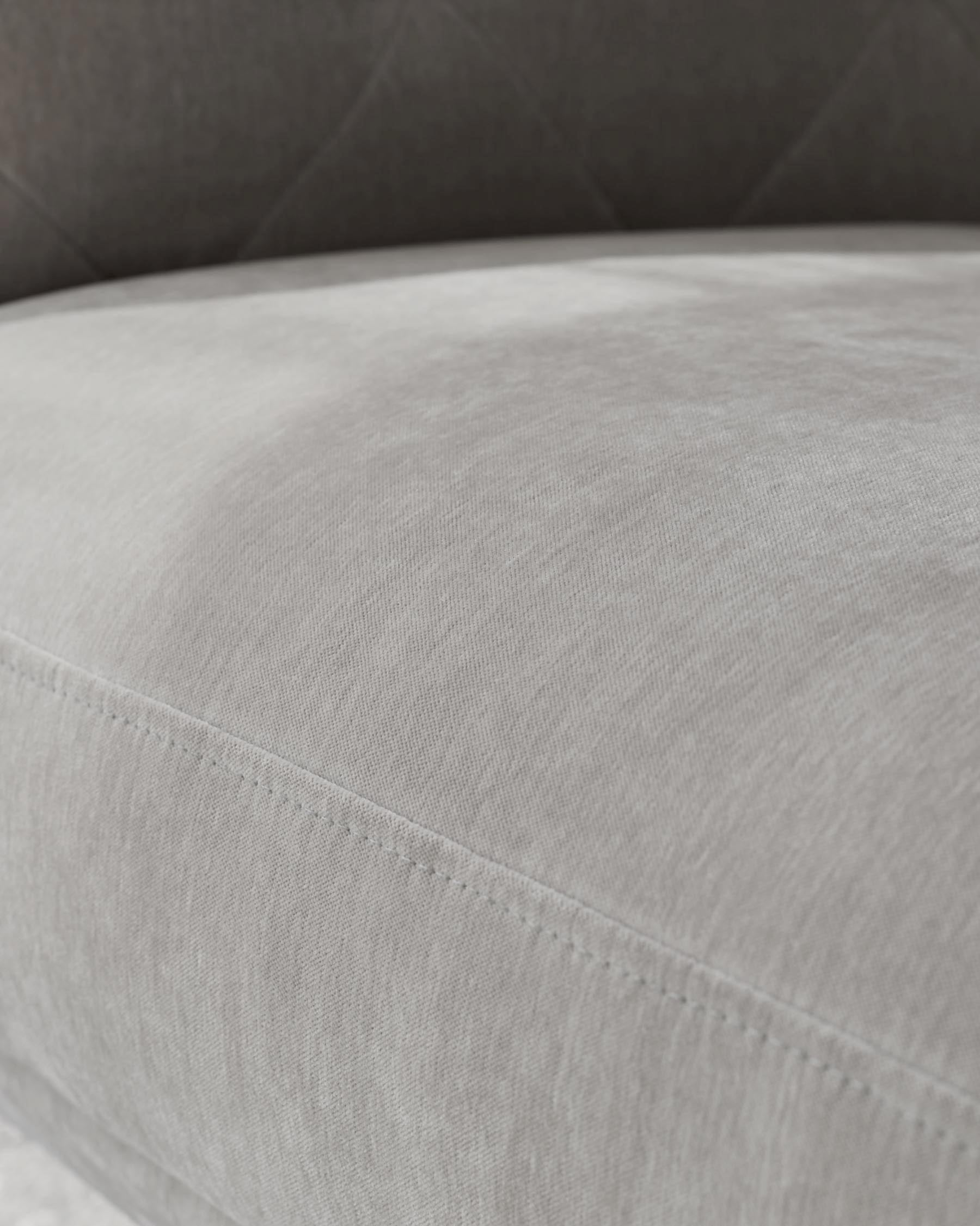 Canapé 2 places Luxe en tissu gris clair