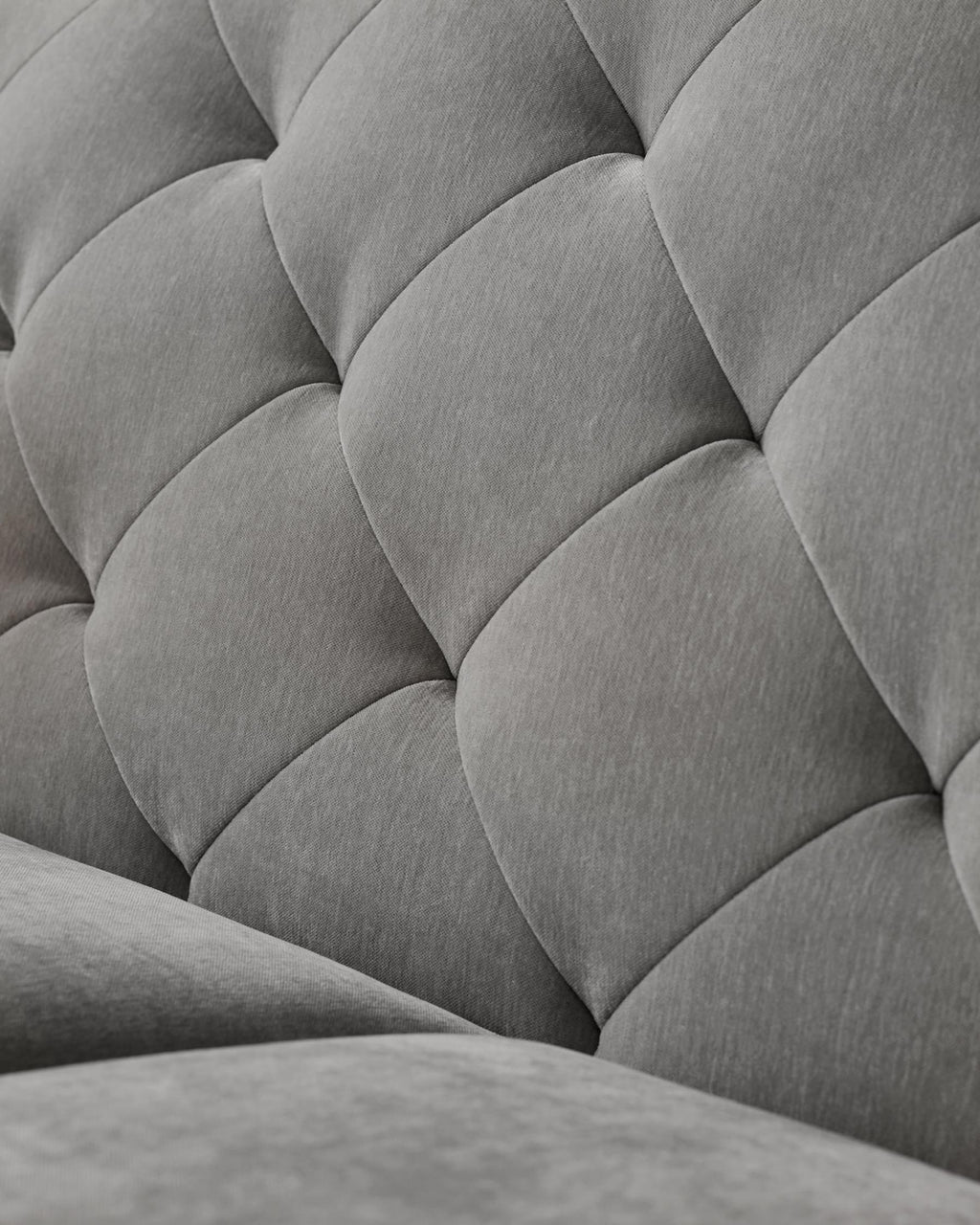 Canapé 2 places Luxe en tissu gris moyen