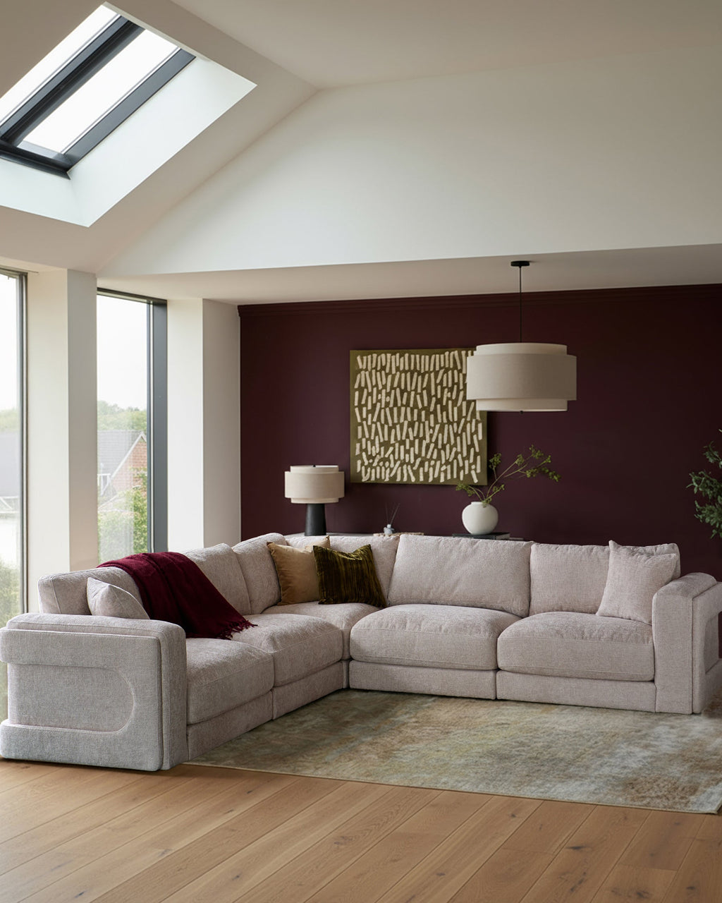 Module de canapé simple en tissage naturel Lynetta