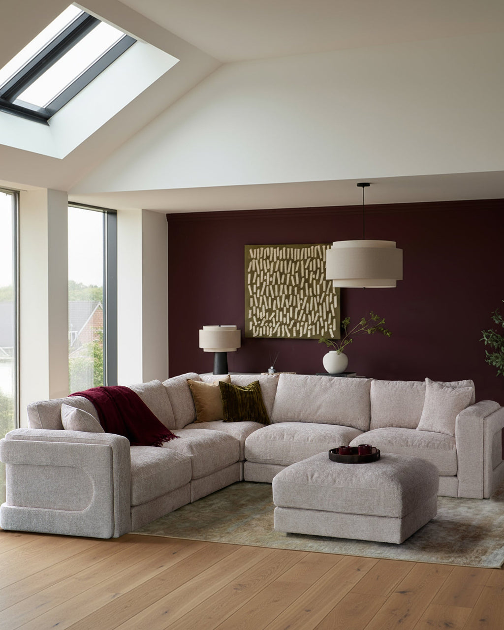 Module de canapé simple en tissage naturel Lynetta