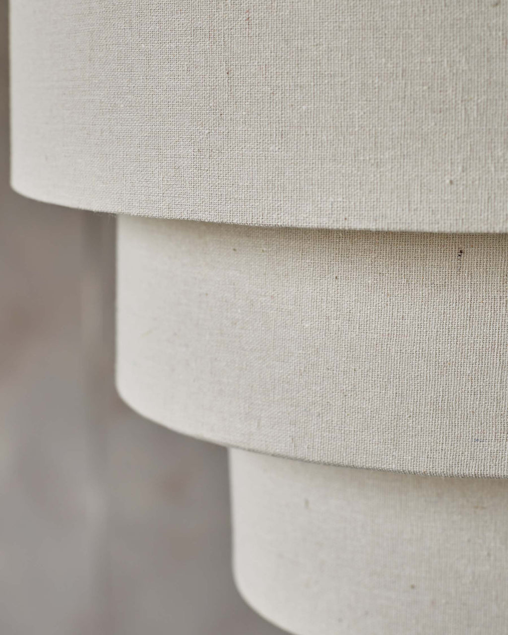 Suspension ovale réglable en lin naturel Madison