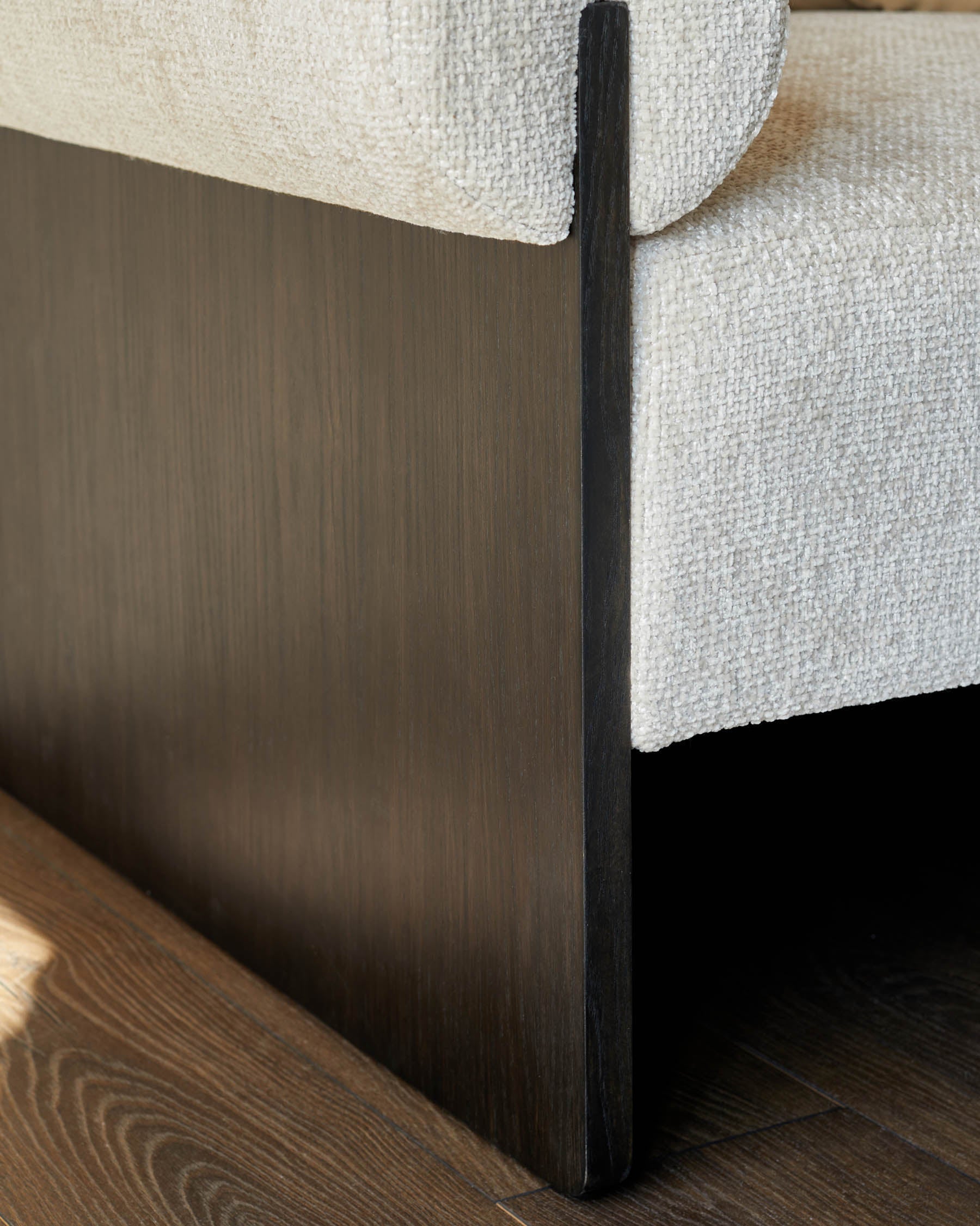 Banquette-lit en tissu naturel Maeve