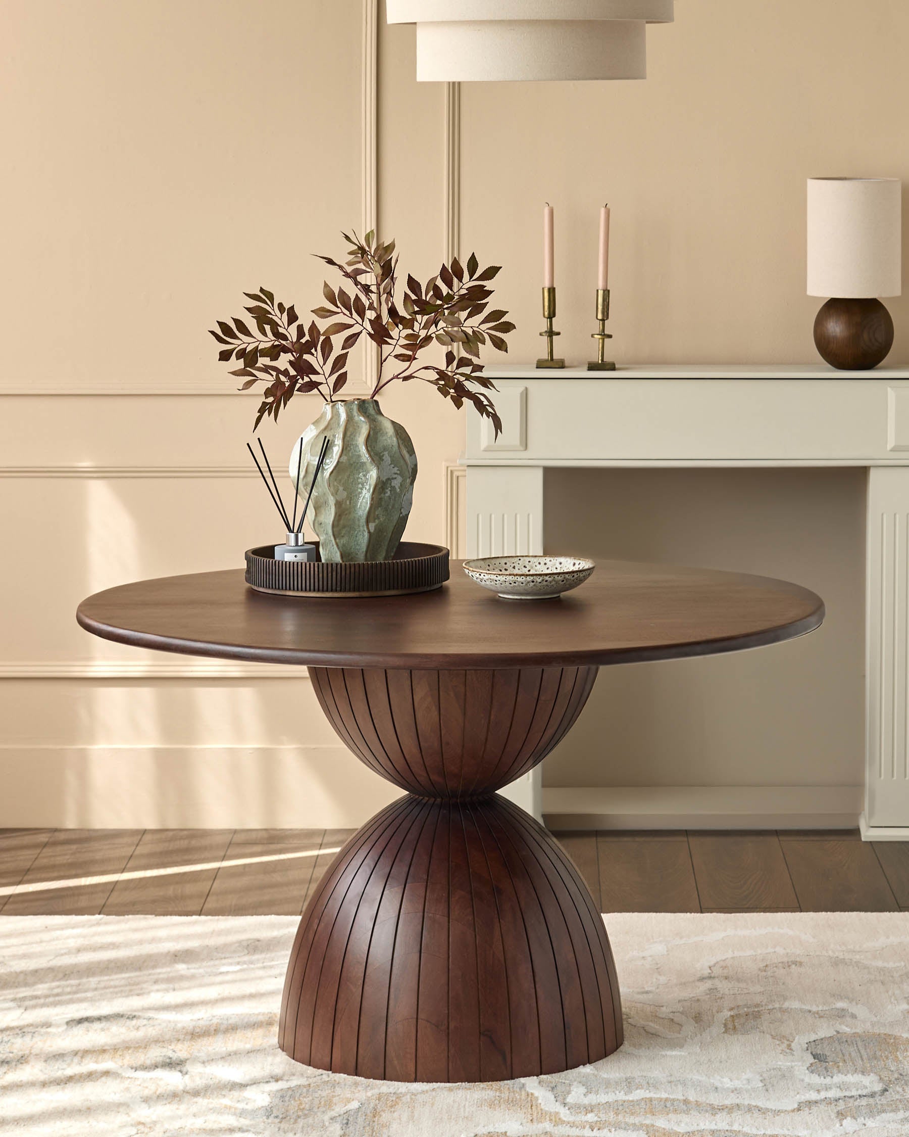 Table à manger 4 places Malin en bois foncé