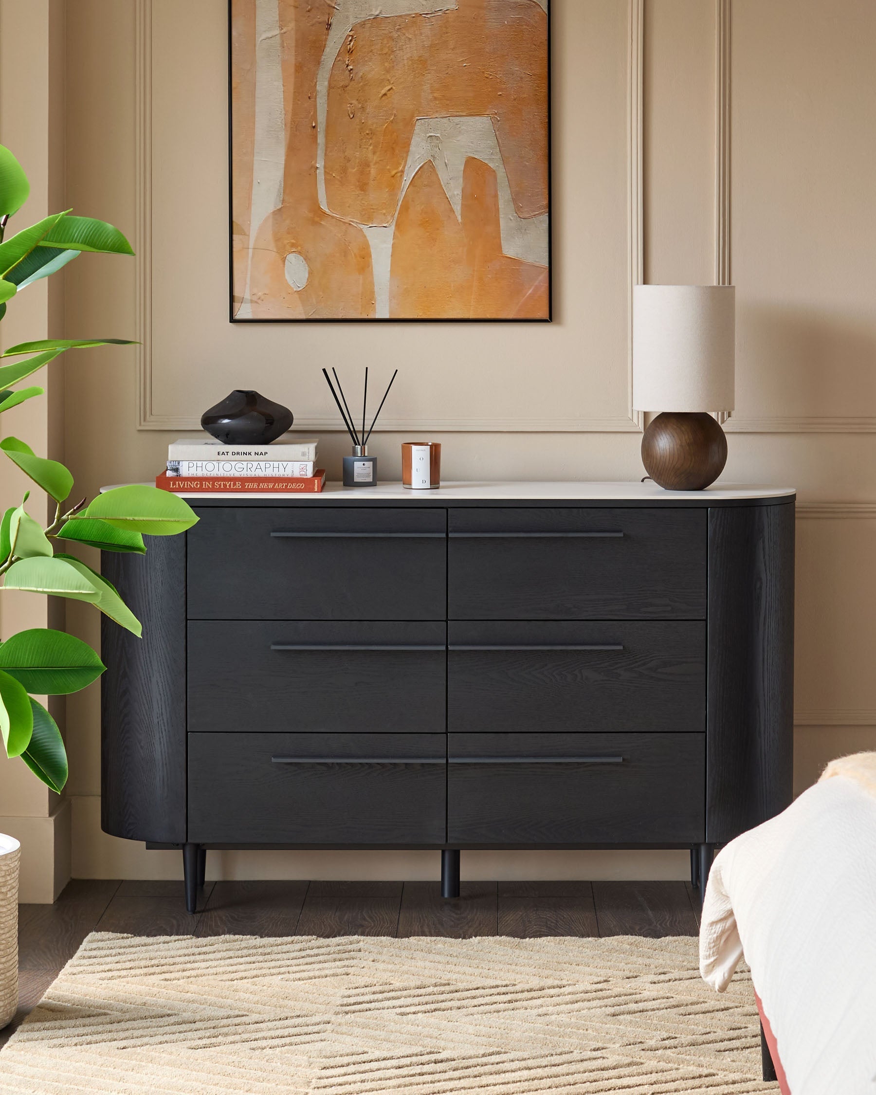 Commode en céramique blanche Manhattan