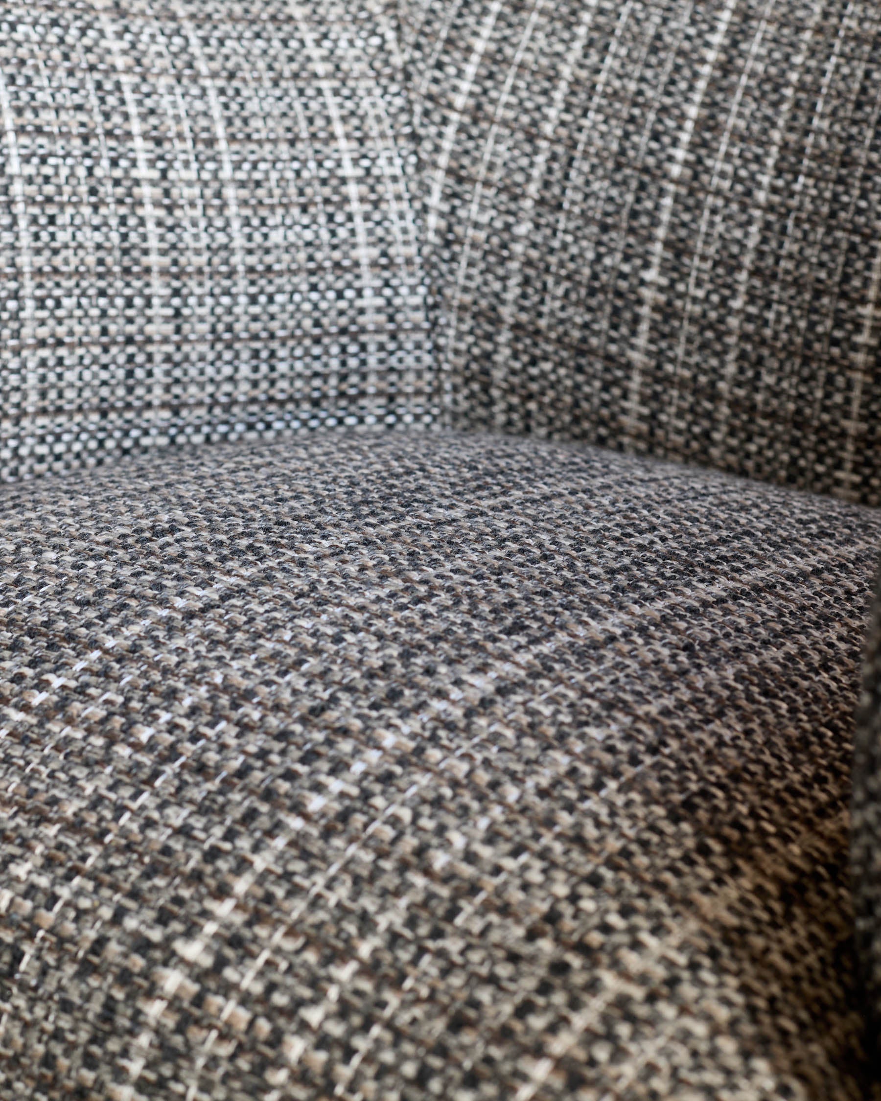 Fauteuil d'appoint Miles moka en matériaux mixtes