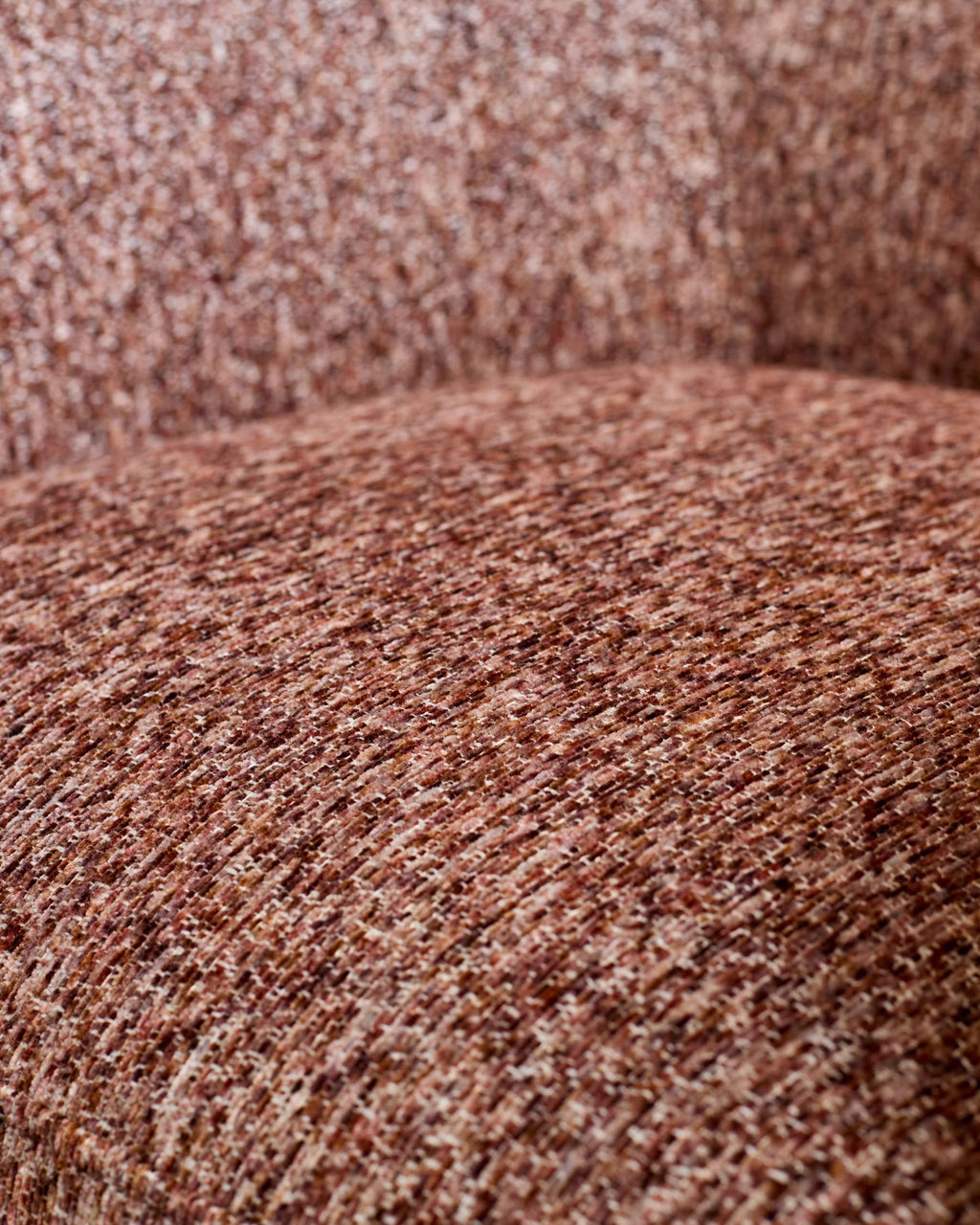 Fauteuil d'appoint Miles rouge caramel en matériau mixte