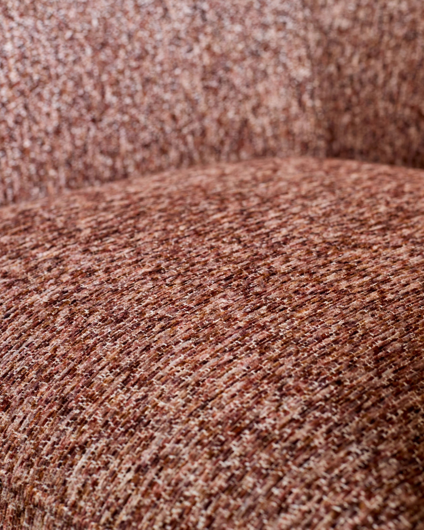 Fauteuil d'appoint Miles rouge caramel en matériau mixte