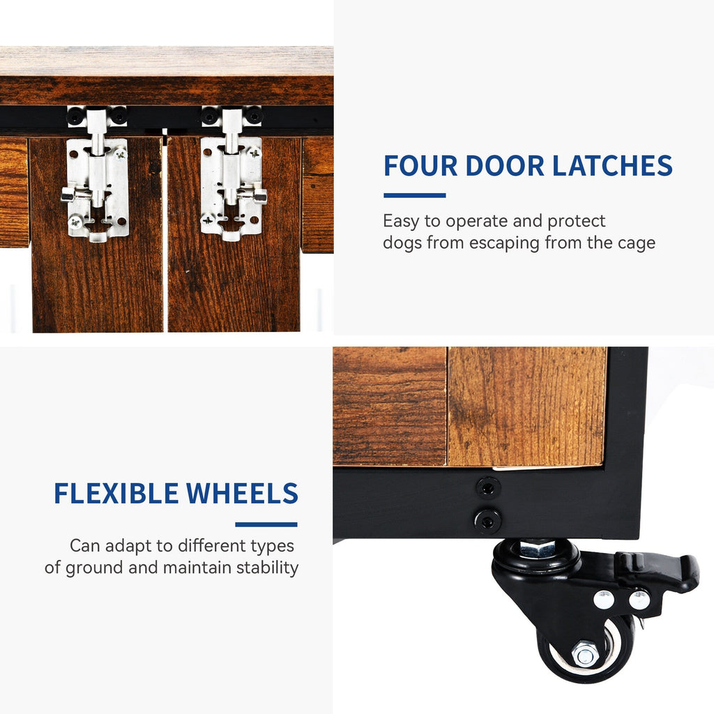 Table d'appoint en forme de cage pour chien de style Moasis Furniture