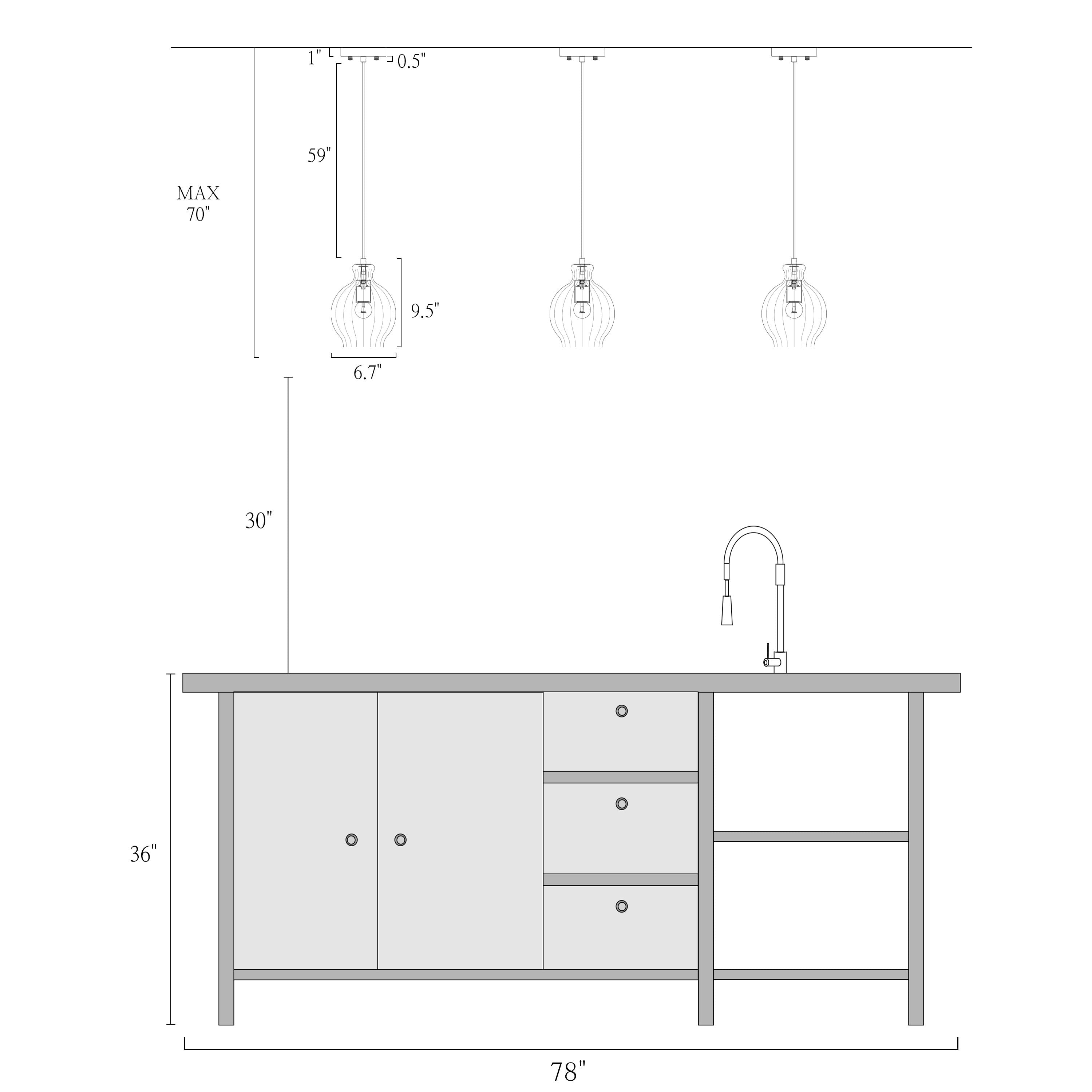 Suspension Coria en laiton moderne du milieu du siècle, 1 ampoule, chic, à intensité variable, pour îlot de cuisine, salle à manger en verre cannelé