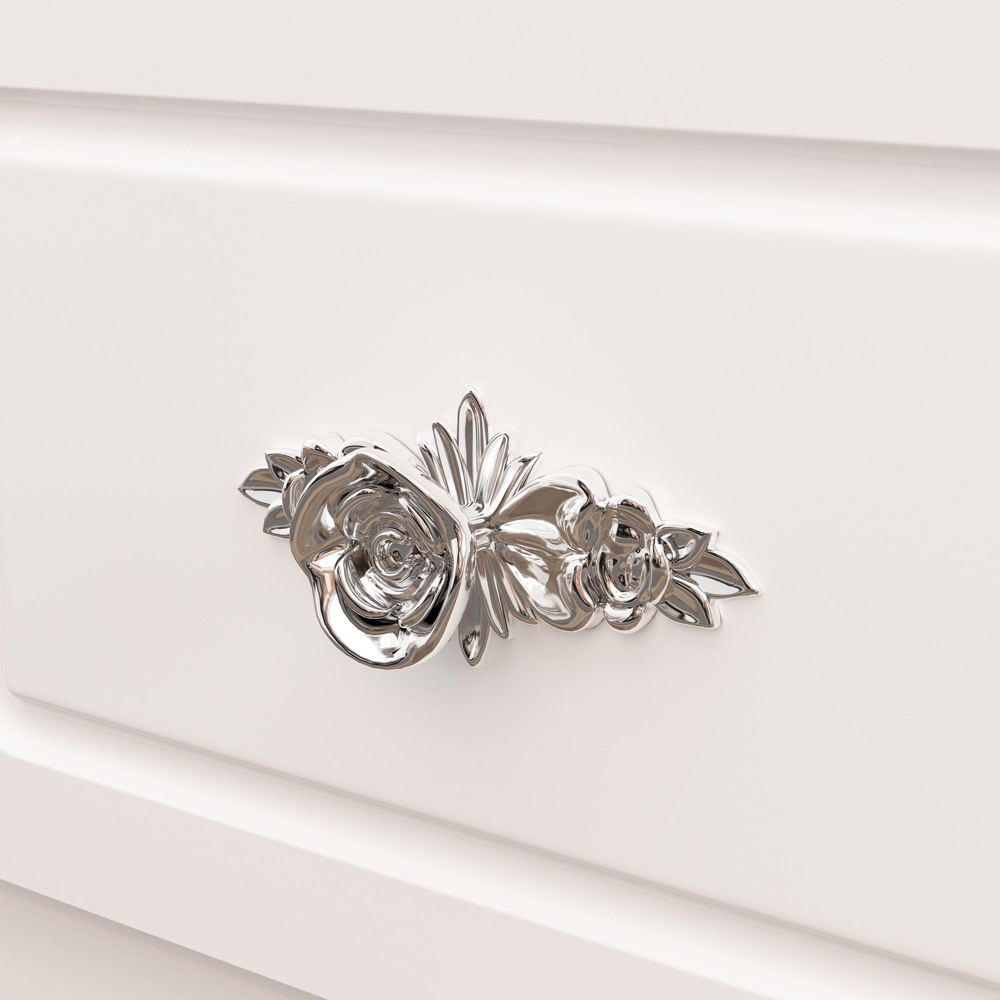 Miroir de maquillage pliable blanc moderne avec éclairage réglable - 40,2 x 54,1