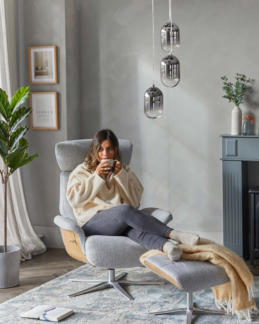 Suspension Monroe chromée