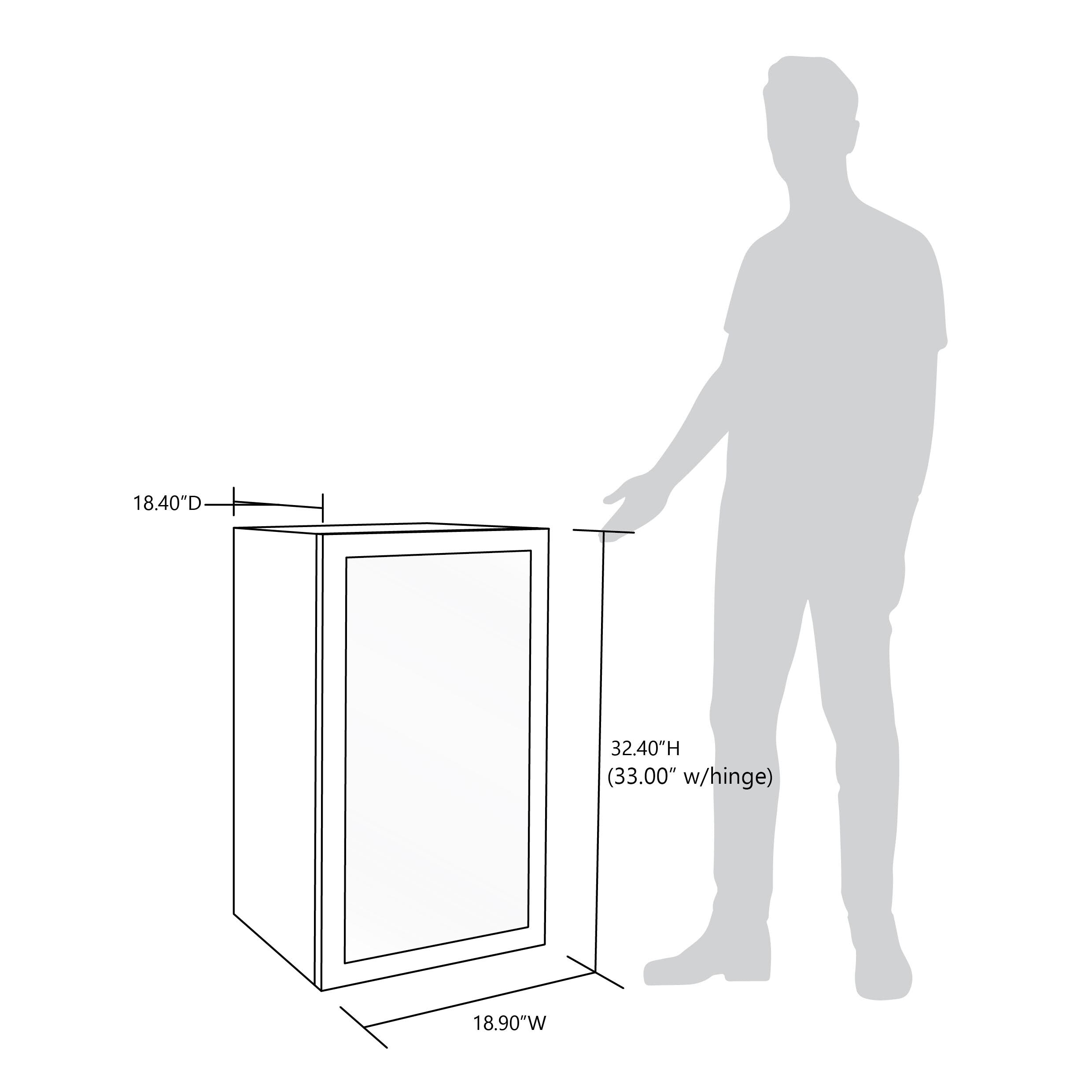 Réfrigérateur à boissons Newair d'une capacité de 126 canettes, mini-réfrigérateur avec porte vitrée et étagères réglables, en acier inoxydable