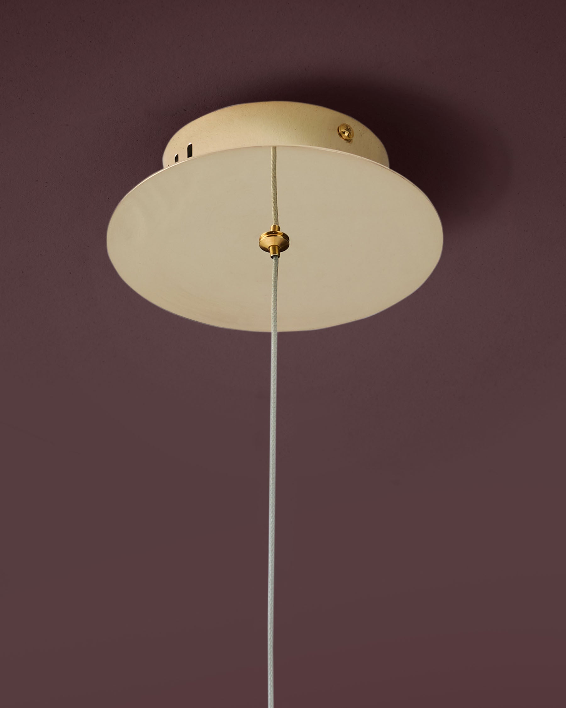 Pendentif Nina en or doux avec verre transparent et LED réglable