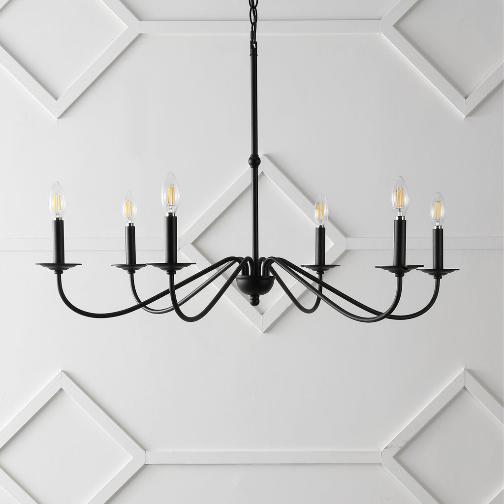 Lustre LED en fer à 6 lumières, 34,75 $, par JONATHAN Y