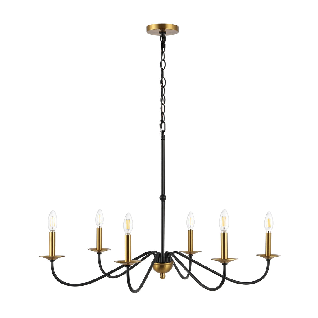 Lustre LED en fer à 6 lumières, 34,75 $, par JONATHAN Y