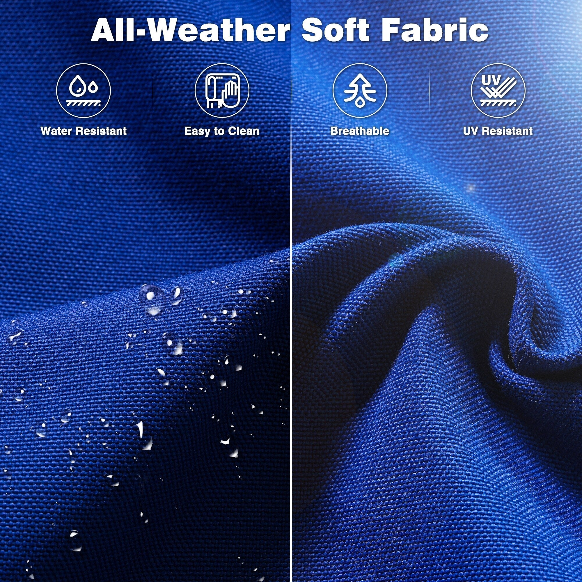 Ensemble de conversation 5 pièces en osier pour patio à dossier haut OVIOS