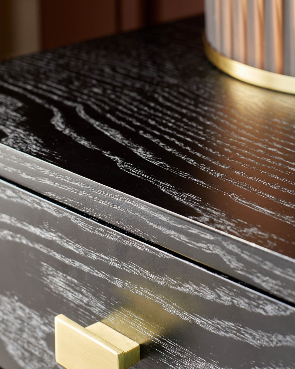 Table de chevet Odele en frêne noir