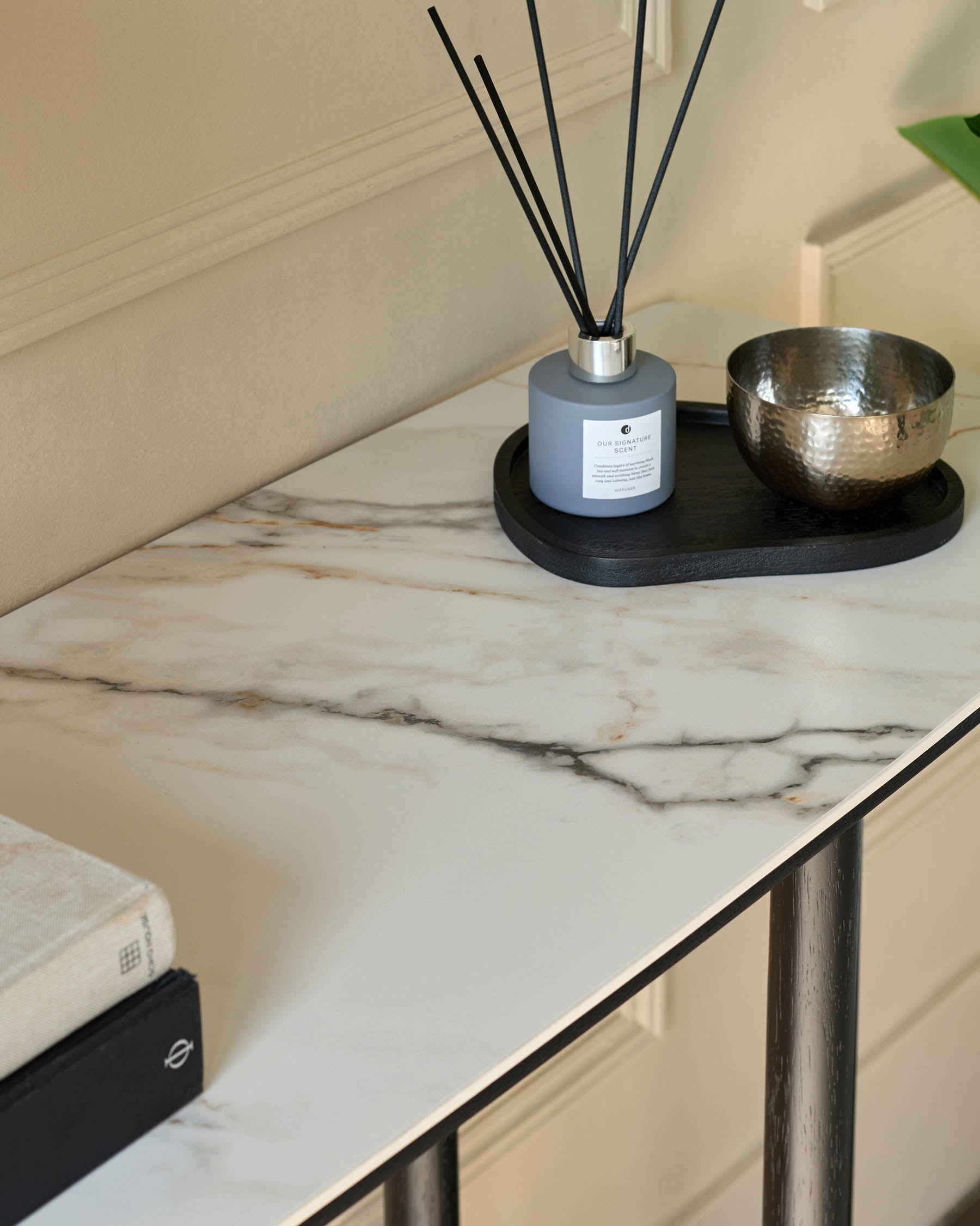 Table console en céramique naturelle Orlan