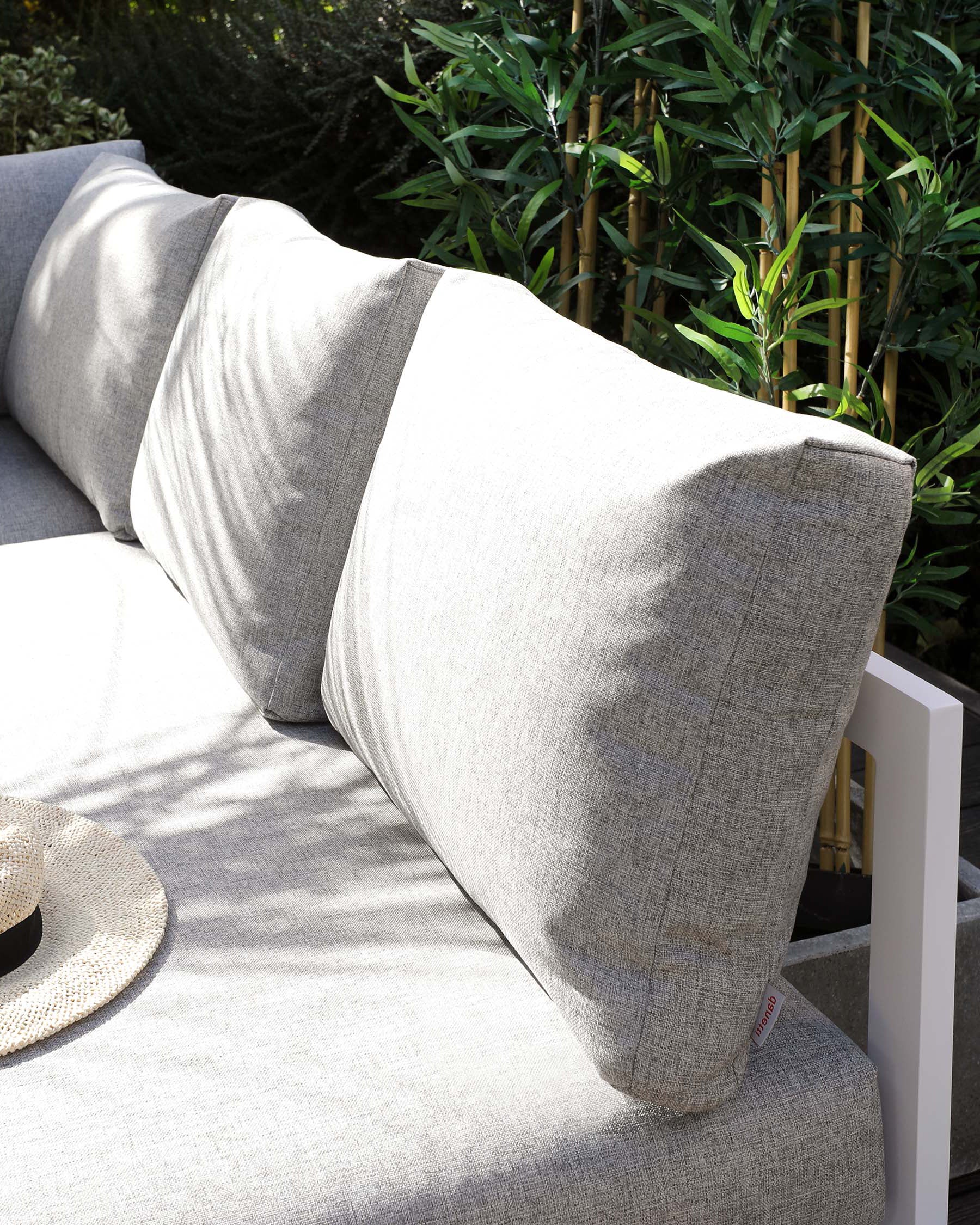 Banc de jardin d'angle droit blanc Palermo