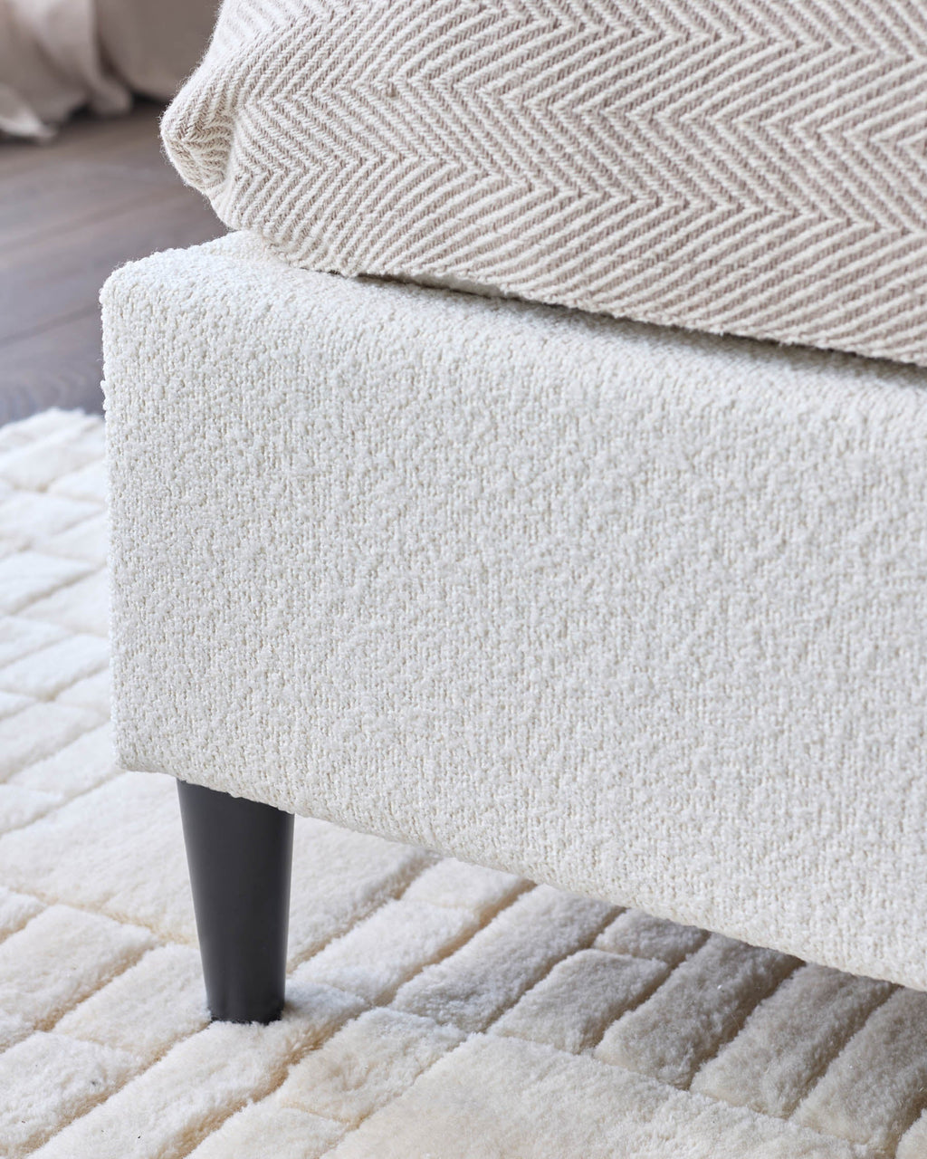 Lit Paolo Ivory Boucle King Size