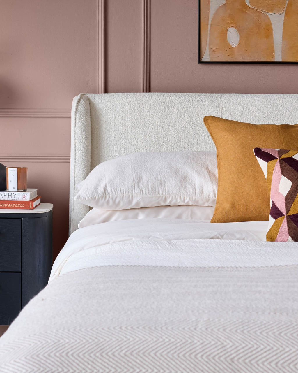 Lit Paolo Ivory Boucle King Size