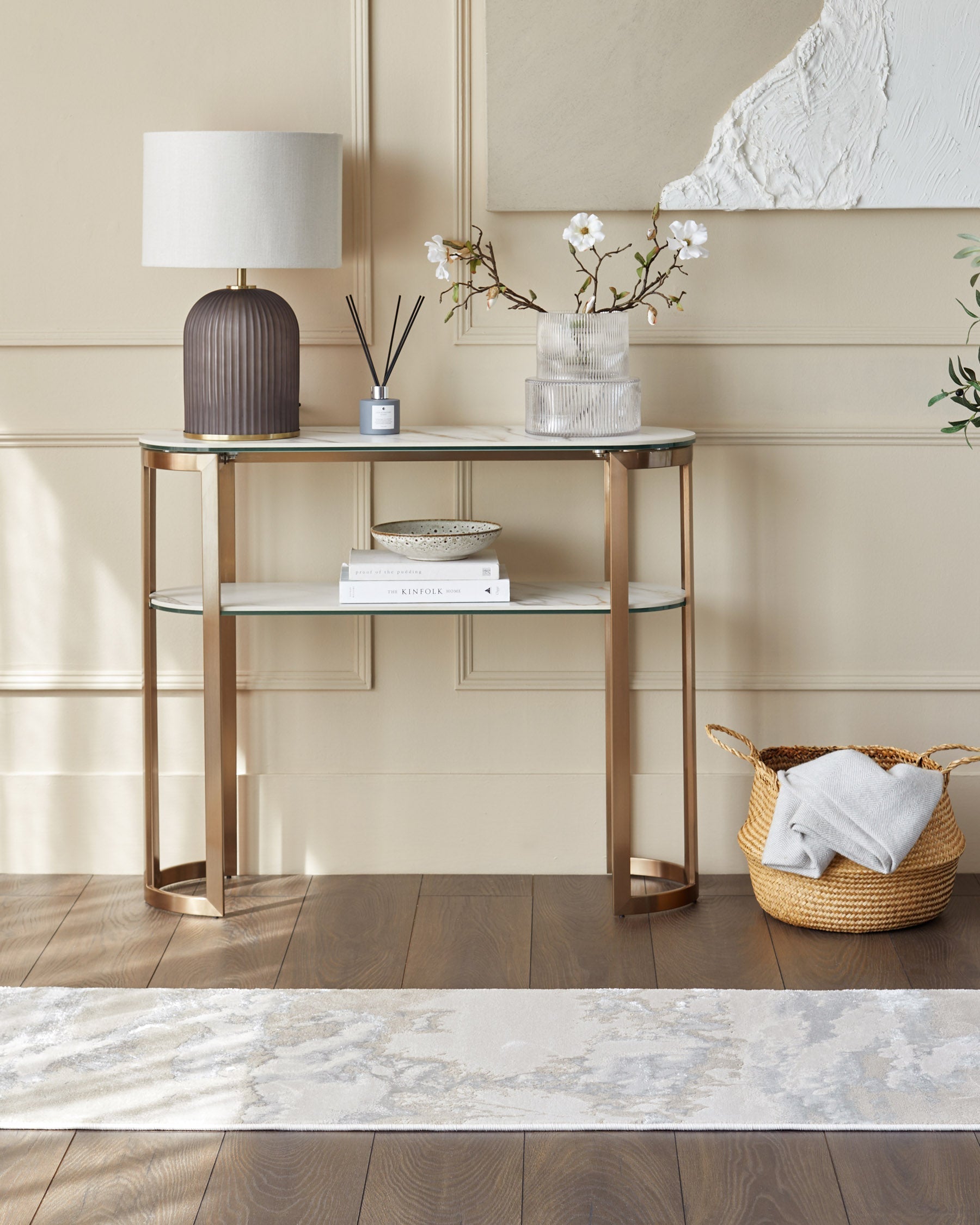 Tapis de couloir texturé argenté doux Perla