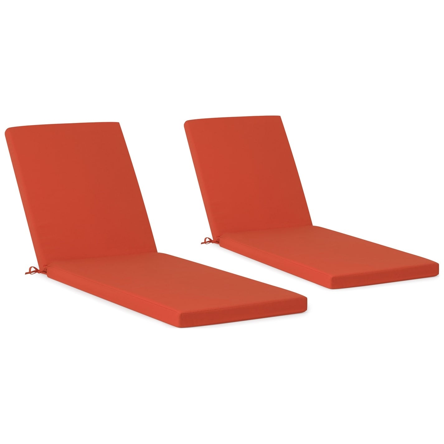 Coussins de chaise longue d'extérieur Polytrends résistants à la décoloration et toutes saisons (lot de 2)