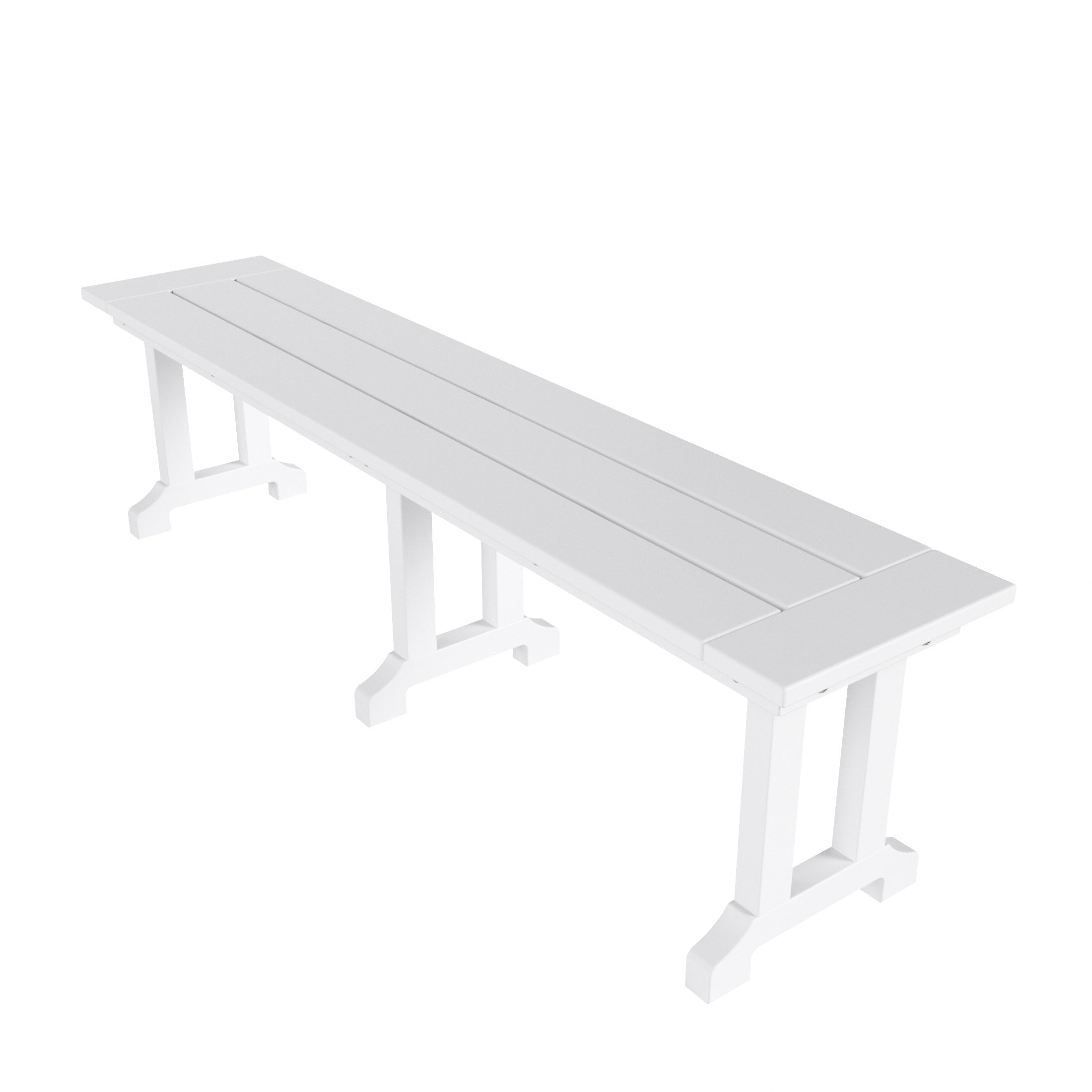 Banc de terrasse extérieur Polytrends Laguna en PEHD toutes saisons 65