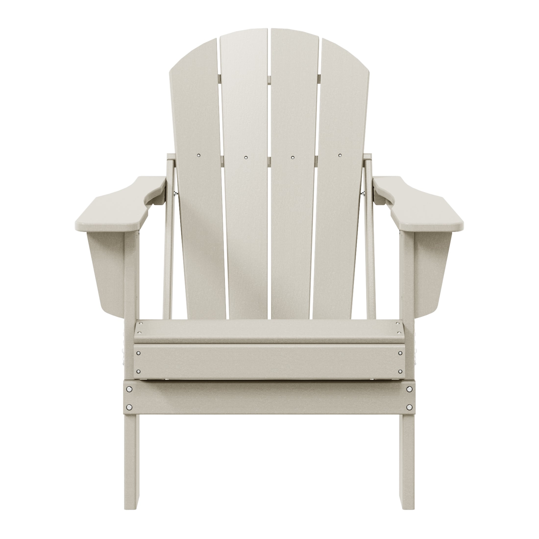 Chaise pliante Adirondack Polytrends Laguna résistante à la décoloration et aux intempéries pour patio extérieur