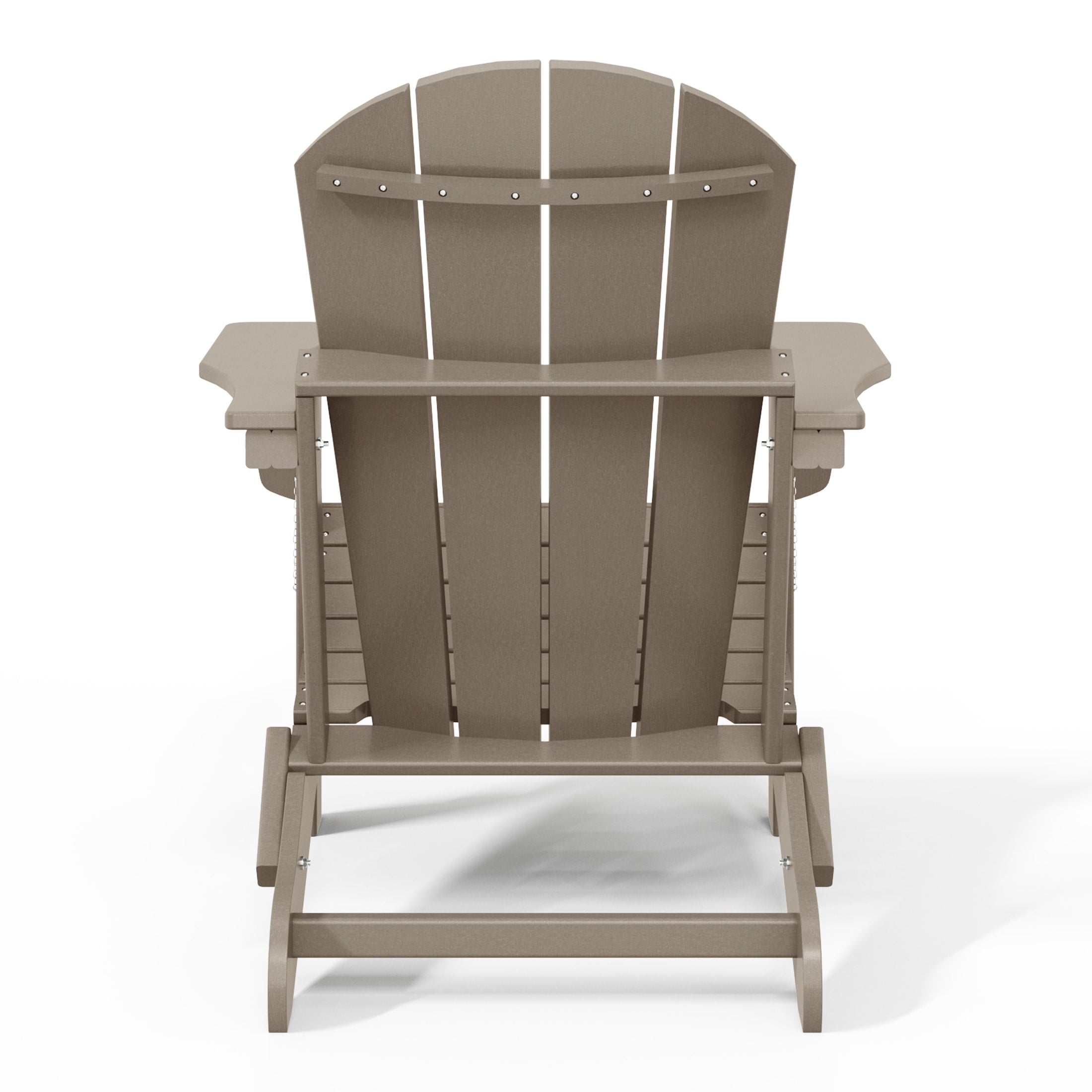 Chaise pliante Adirondack Polytrends Laguna résistante à la décoloration et aux intempéries pour patio extérieur