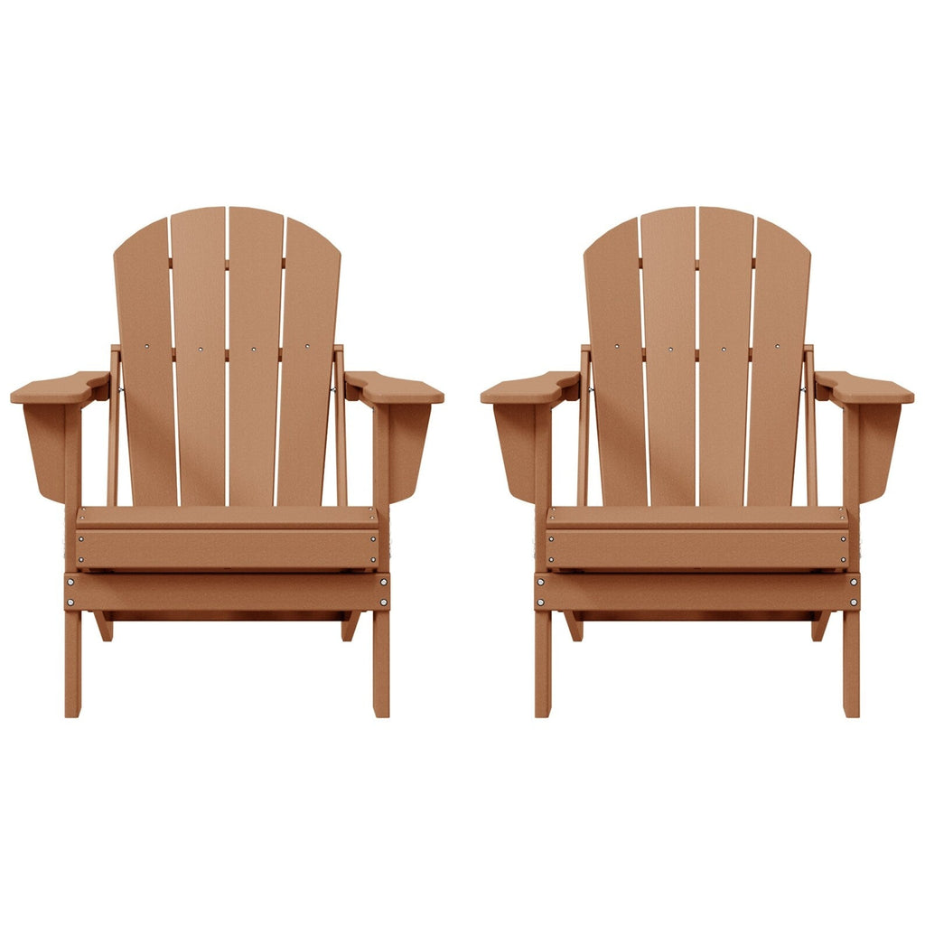 Chaises pliantes Adirondack Polytrends Laguna résistantes aux intempéries (lot de 2)