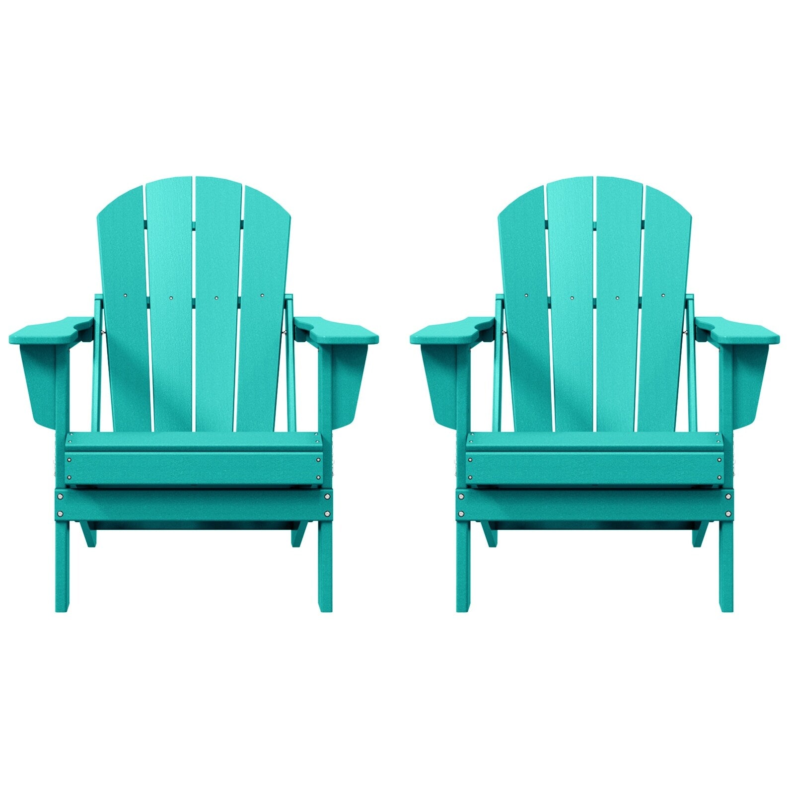 Chaises pliantes Adirondack Polytrends Laguna résistantes aux intempéries (lot de 2)