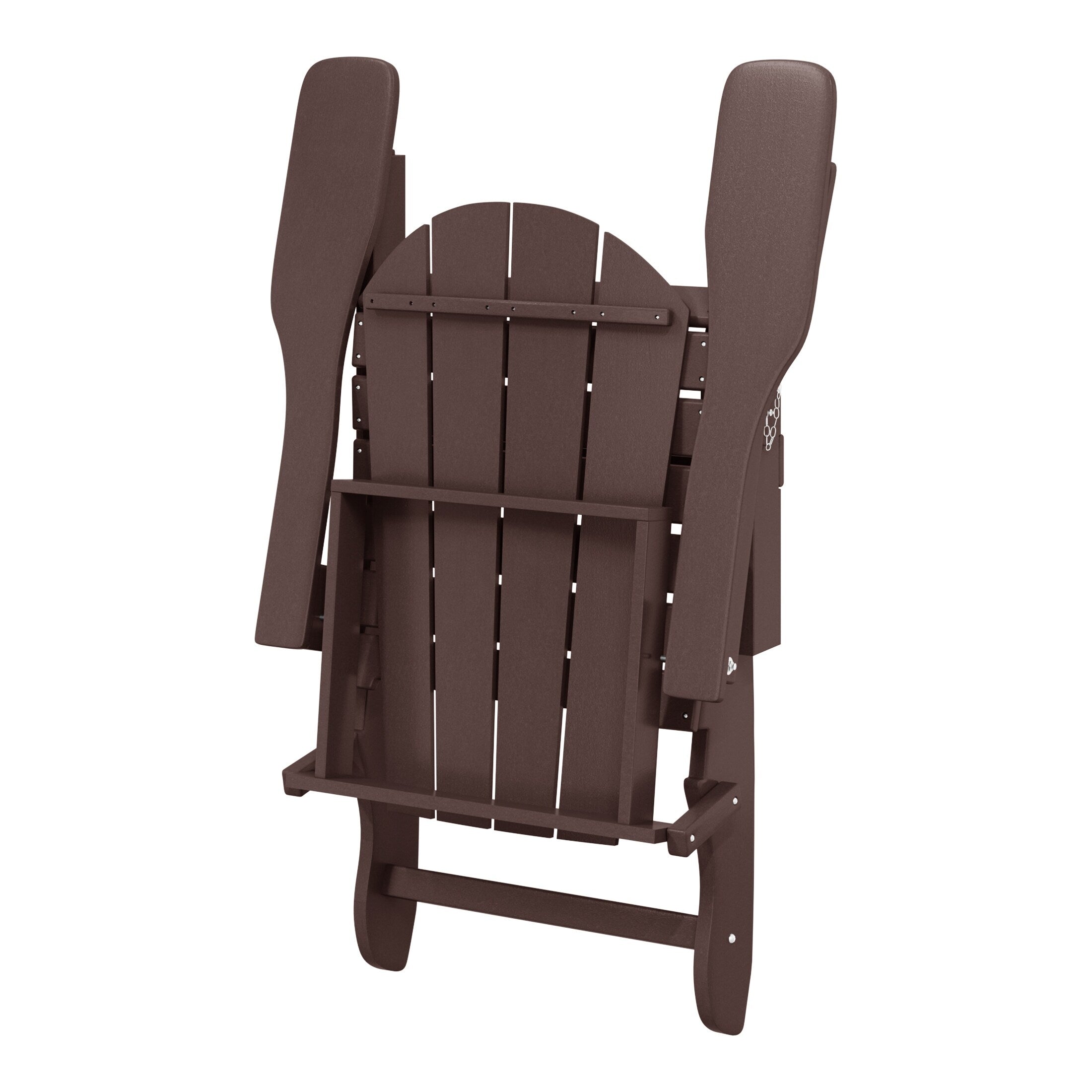 Chaises pliantes Adirondack Polytrends Laguna résistantes aux intempéries (lot de 2)