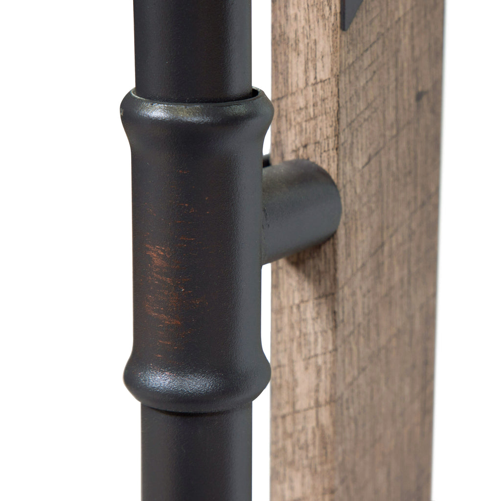 Miroir mural flottant en métal Revo Industrial de 31 pouces par Furniture of America