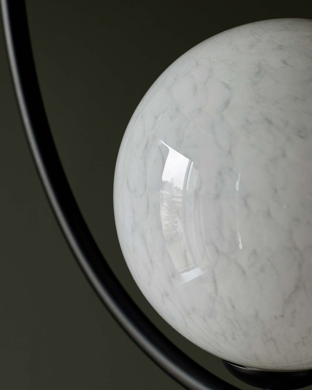 Suspension Riley en verre effet marbre à 2 lumières réglables